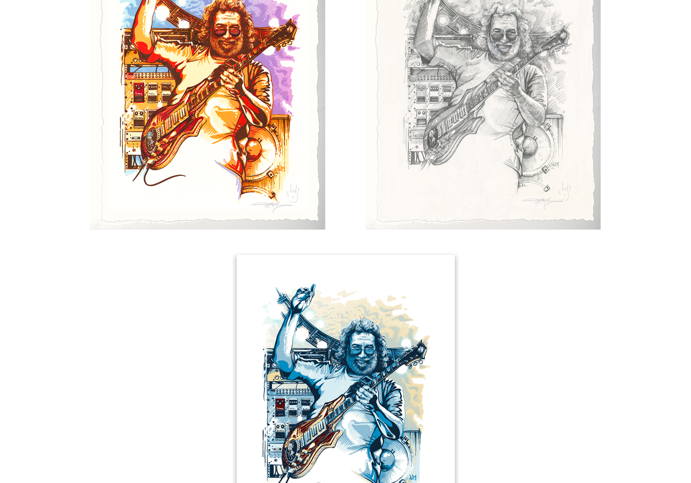 ROSEBUD (Jerry Garcia) by AJ Masthay - On Sale INFO!