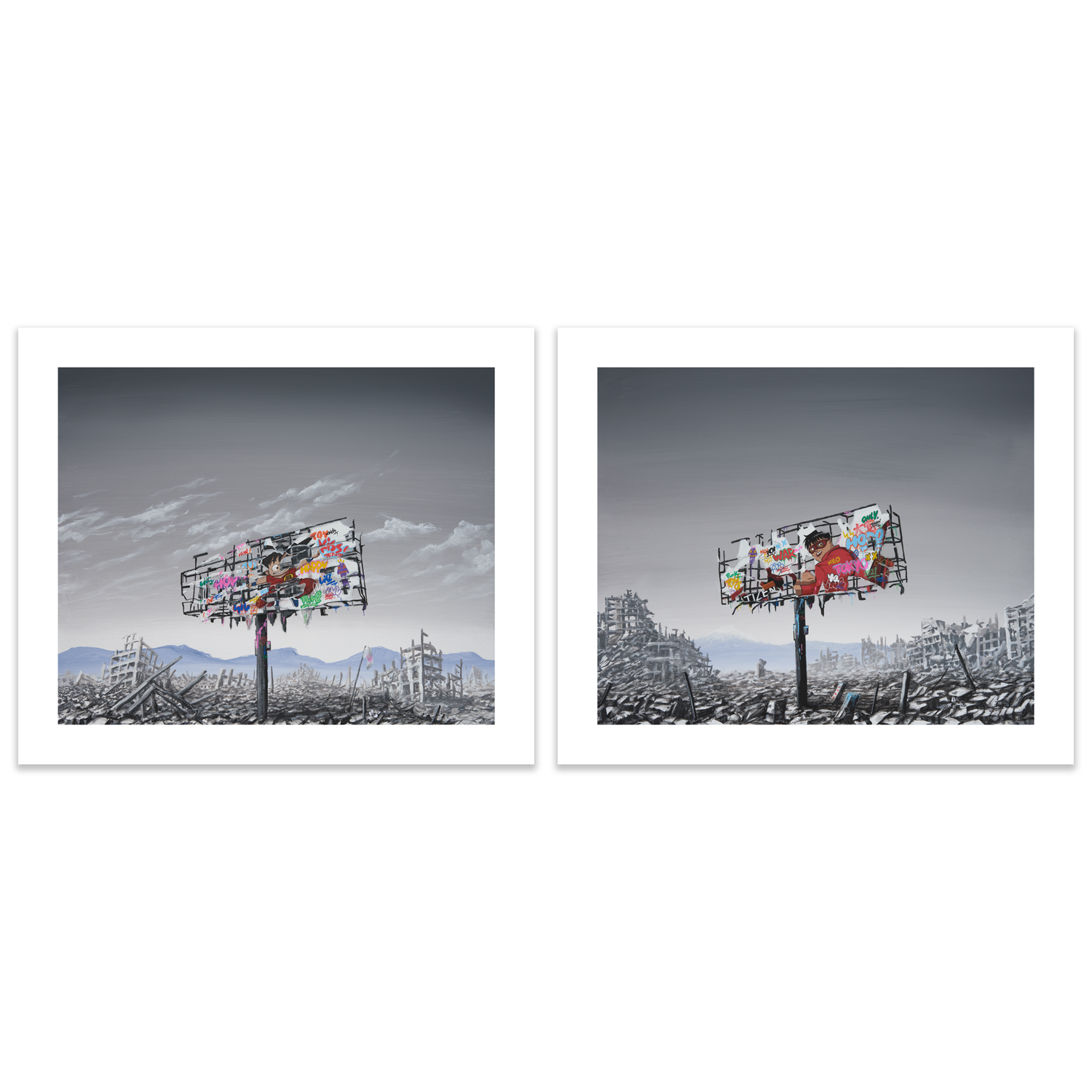 Ruined Sign Series - Dragon World + Neo Tokyo by Jeff Gillette & Roamcouch - On Sale INFO!