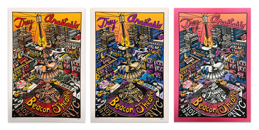 TREY ANASTASIO BEACON JAMS 5th Anniversary & WALKING NOSE Stained Glass by Jim Pollock - On Sale INFO!