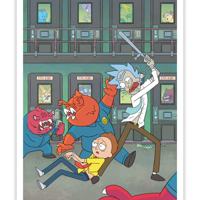 RICK AND MORTY - Comic Book Covers #1-5 by CJ Cannon and Ryan Hill - On Sale Info!