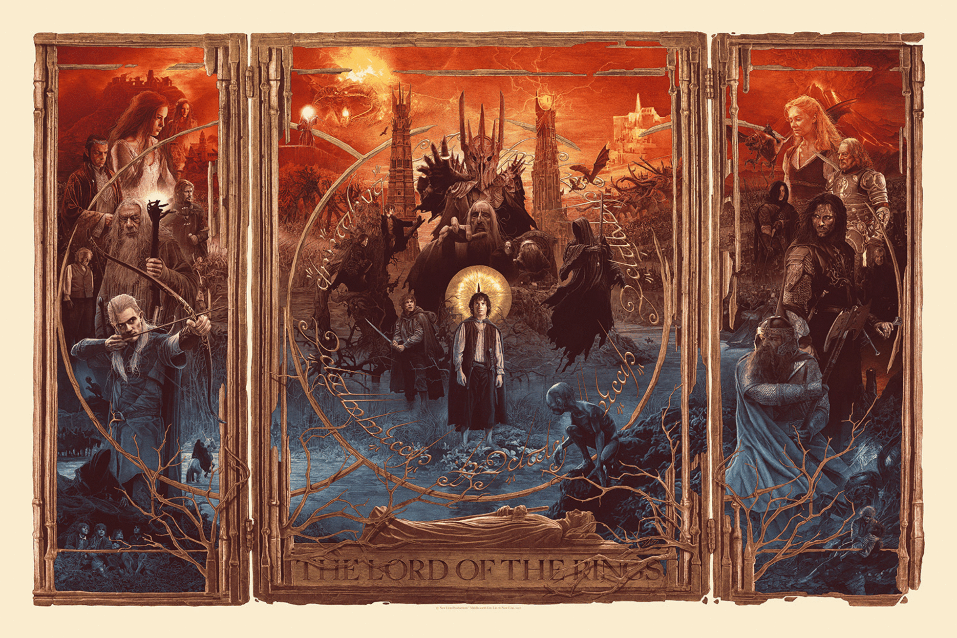 THE LORD OF THE RINGS TRIPTYCH BY GABZ - ON SALE INFO!