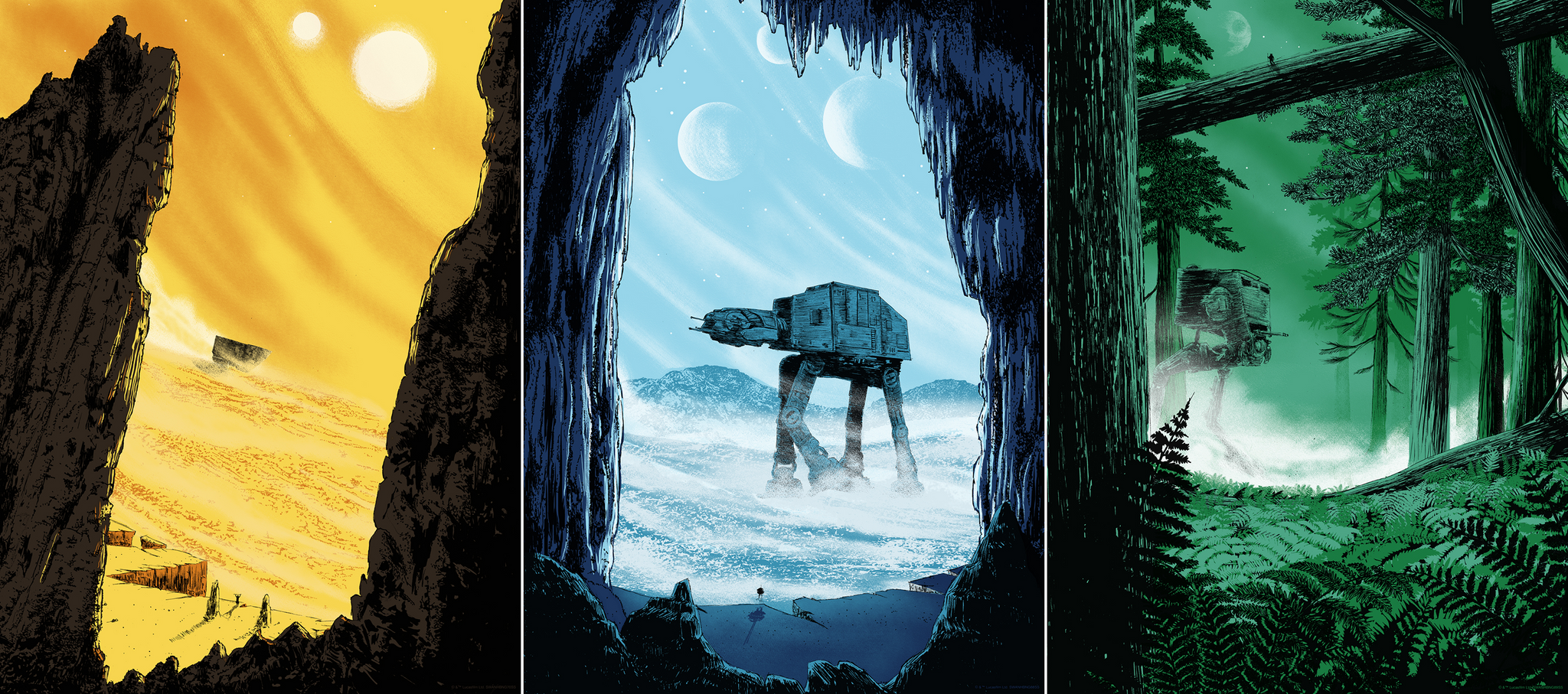 STAR WARS TRILOGY by Matt Saunders On Sale Info!