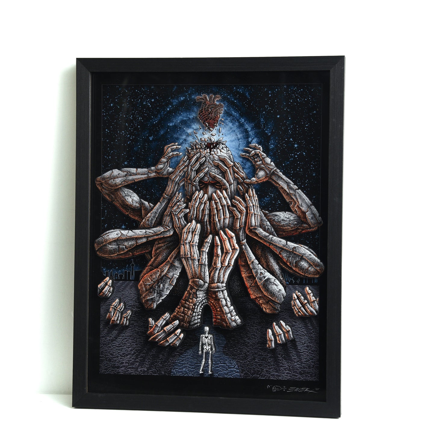 EMEK "Depression" Framed Acrylic Diorama
