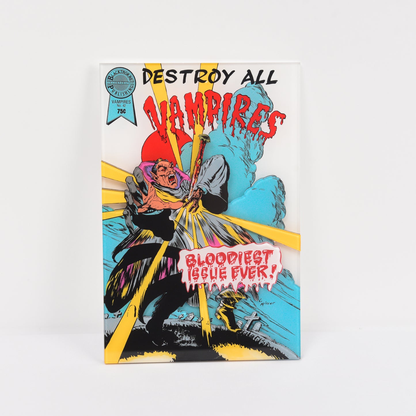 Destroy All Vampires - Multi-Layer Acrylic Panel (Comic Size)