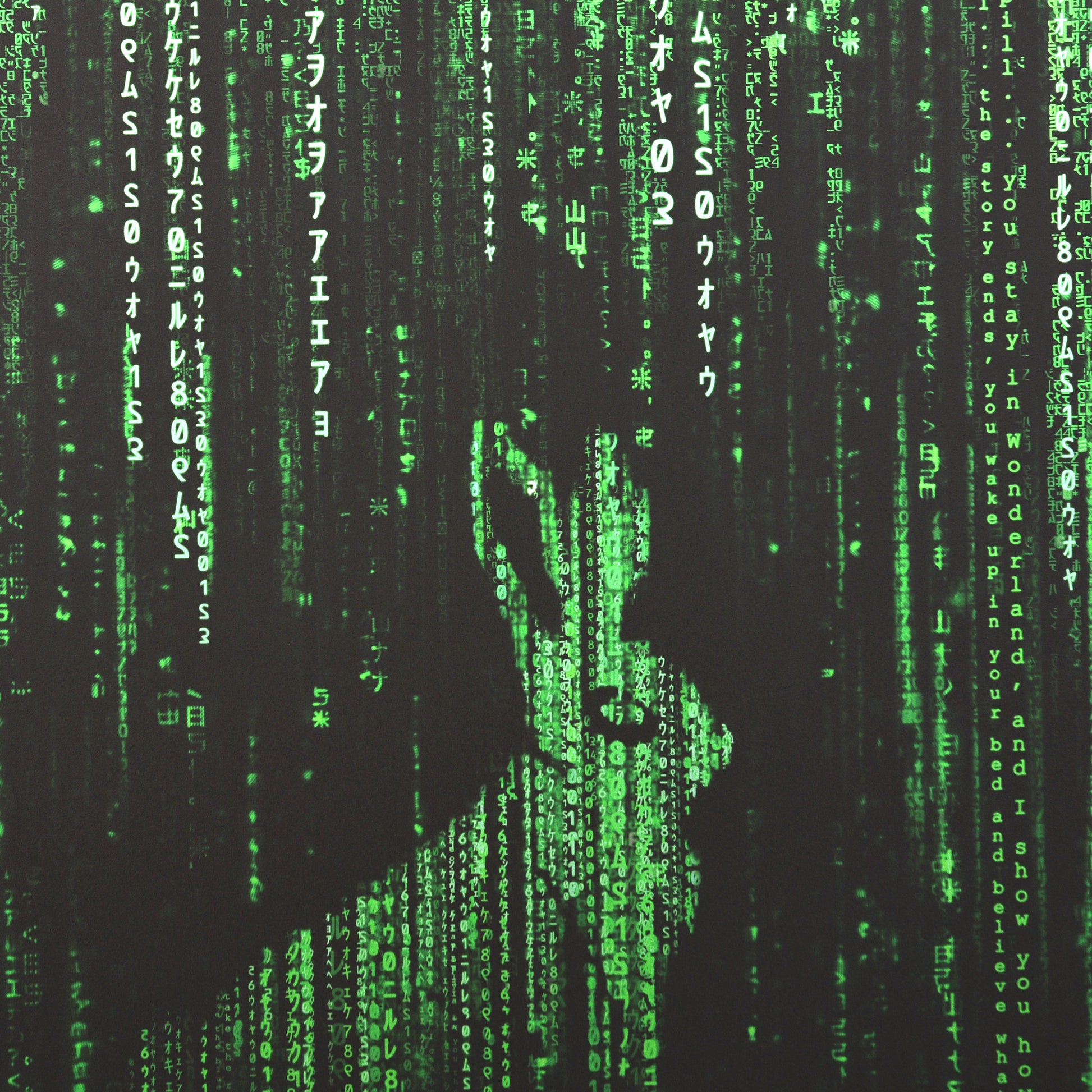 Pablo Olivera "Wake up, Neo" Aluminum Print