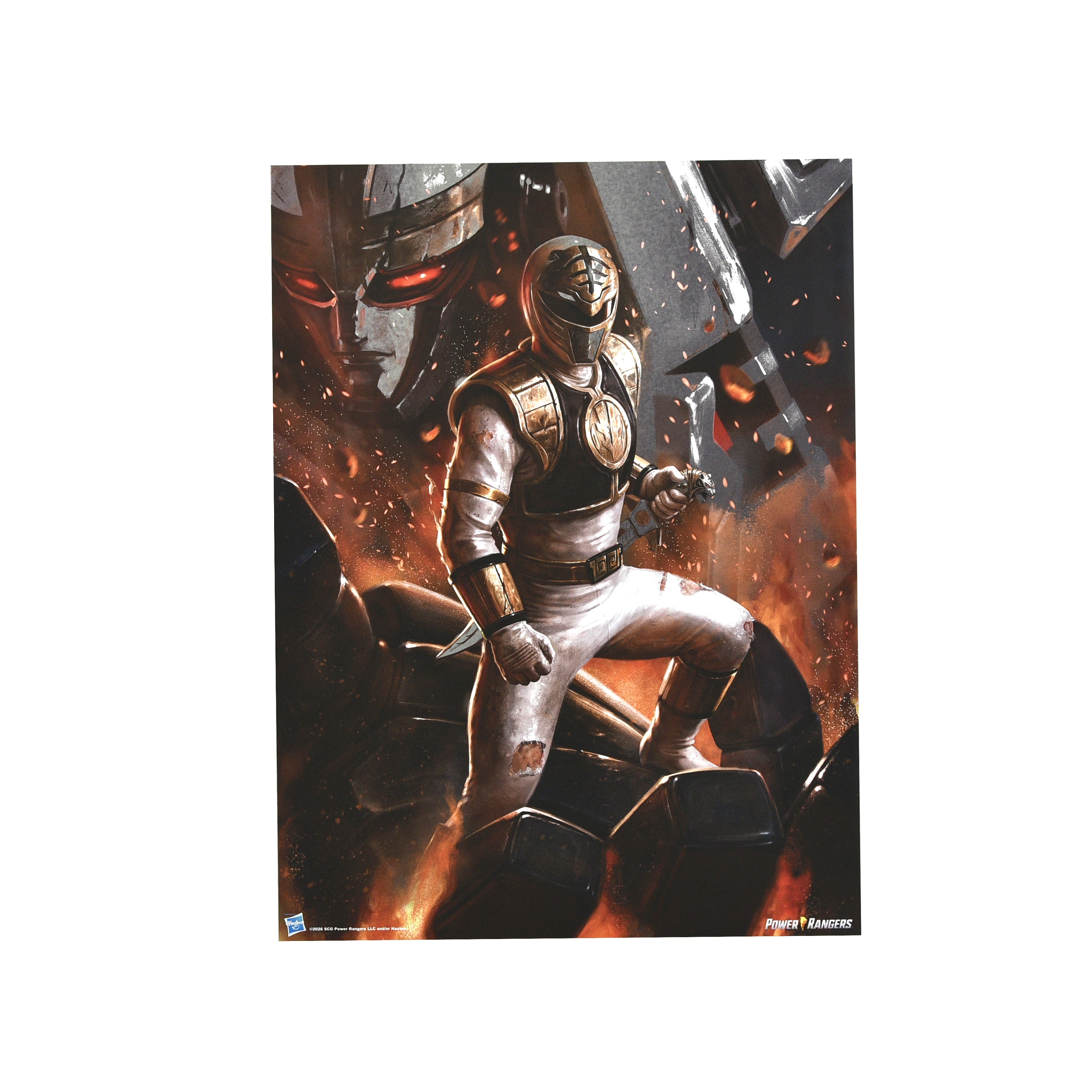 Carlos Dattoli "The White Ranger" Aluminum Print