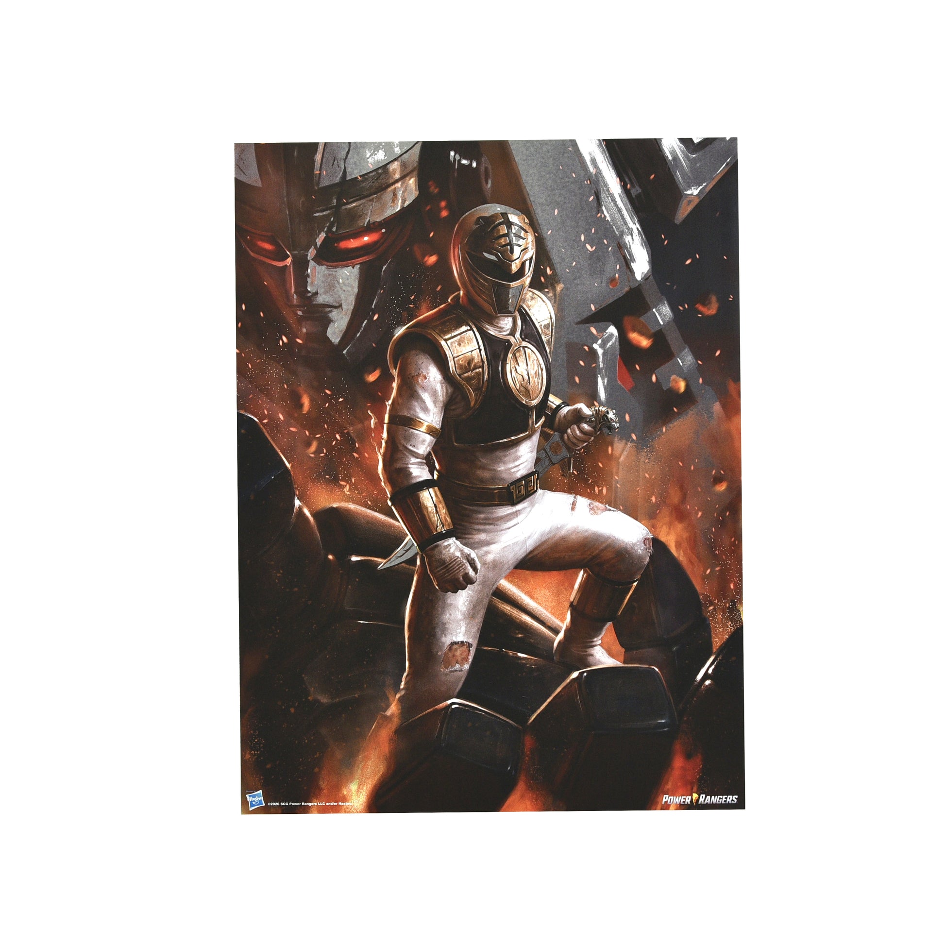 Carlos Dattoli "The White Ranger" Aluminum Print