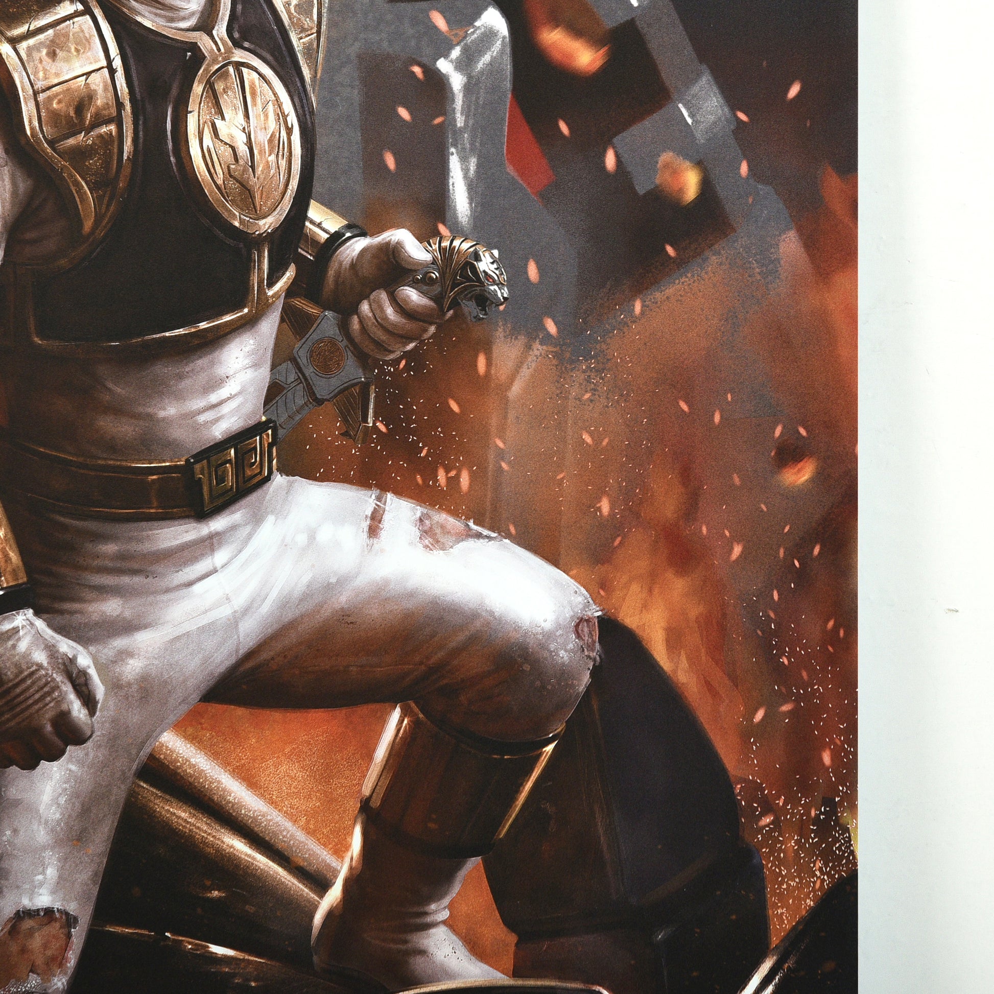 Carlos Dattoli "The White Ranger" Aluminum Print