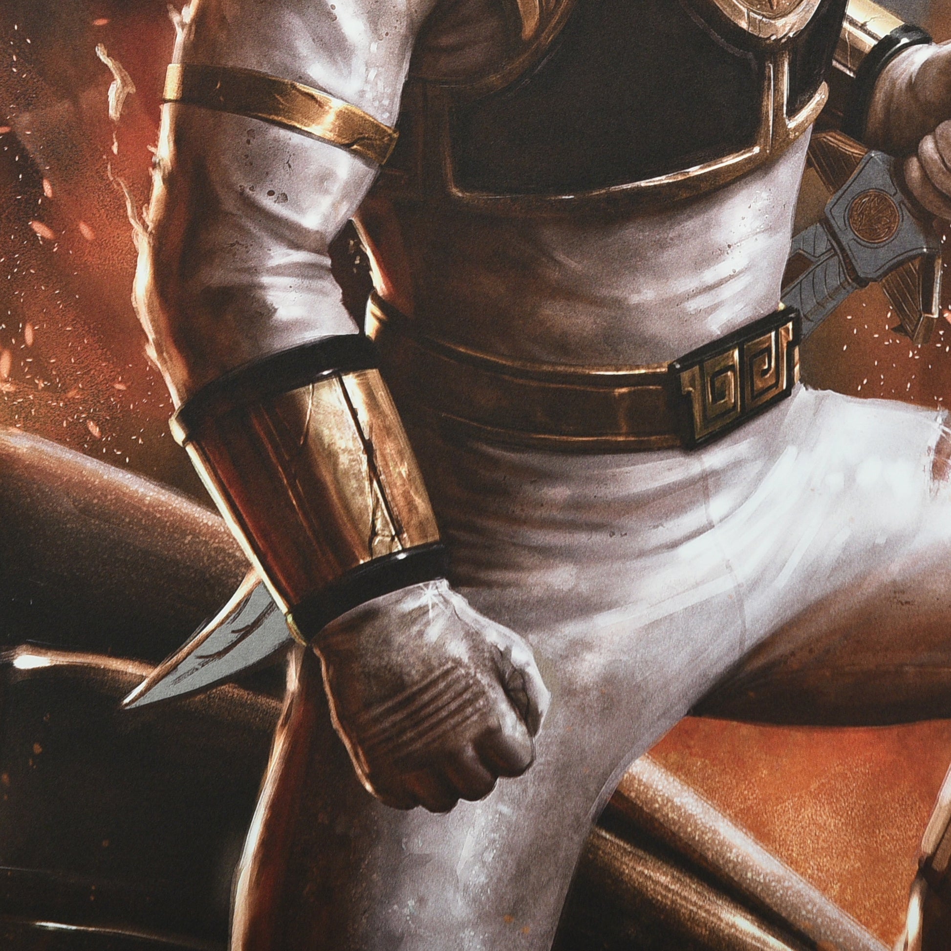 Carlos Dattoli "The White Ranger" Aluminum Print