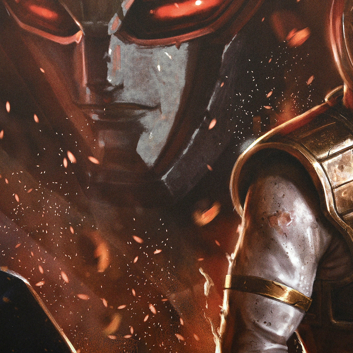 Carlos Dattoli "The White Ranger" Aluminum Print