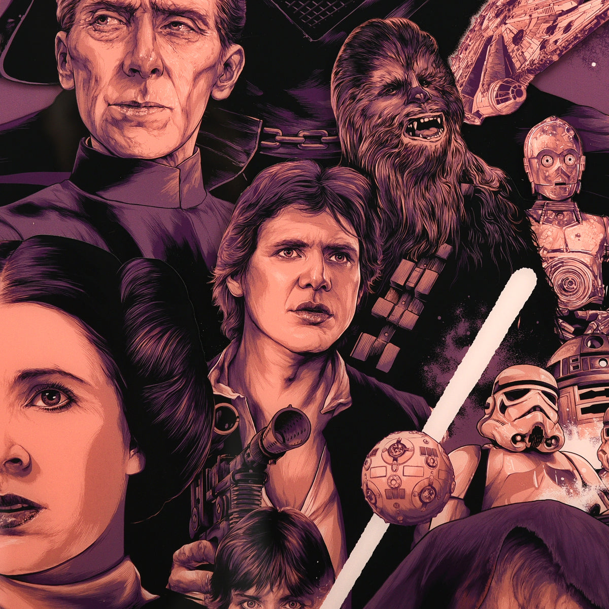 Ken Taylor "The Force Within (A New Hope)" Variant - Multi-Layer Acrylic