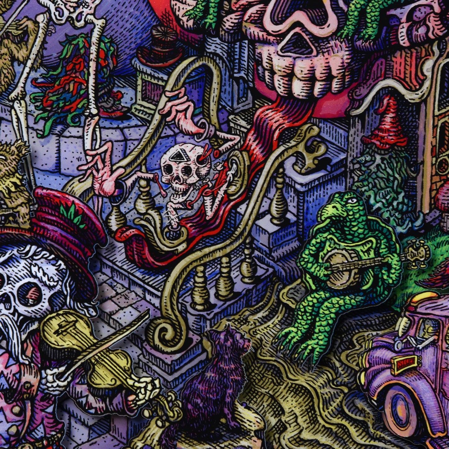 David Welker "Grateful Dead" Framed Acrylic Diorama