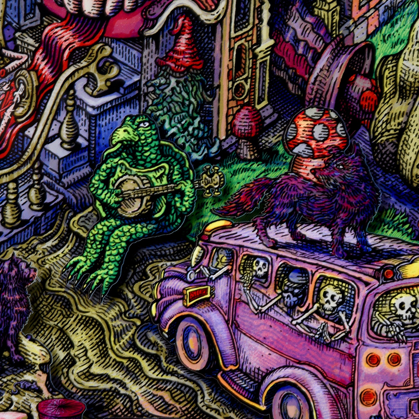 David Welker "Grateful Dead" Framed Acrylic Diorama