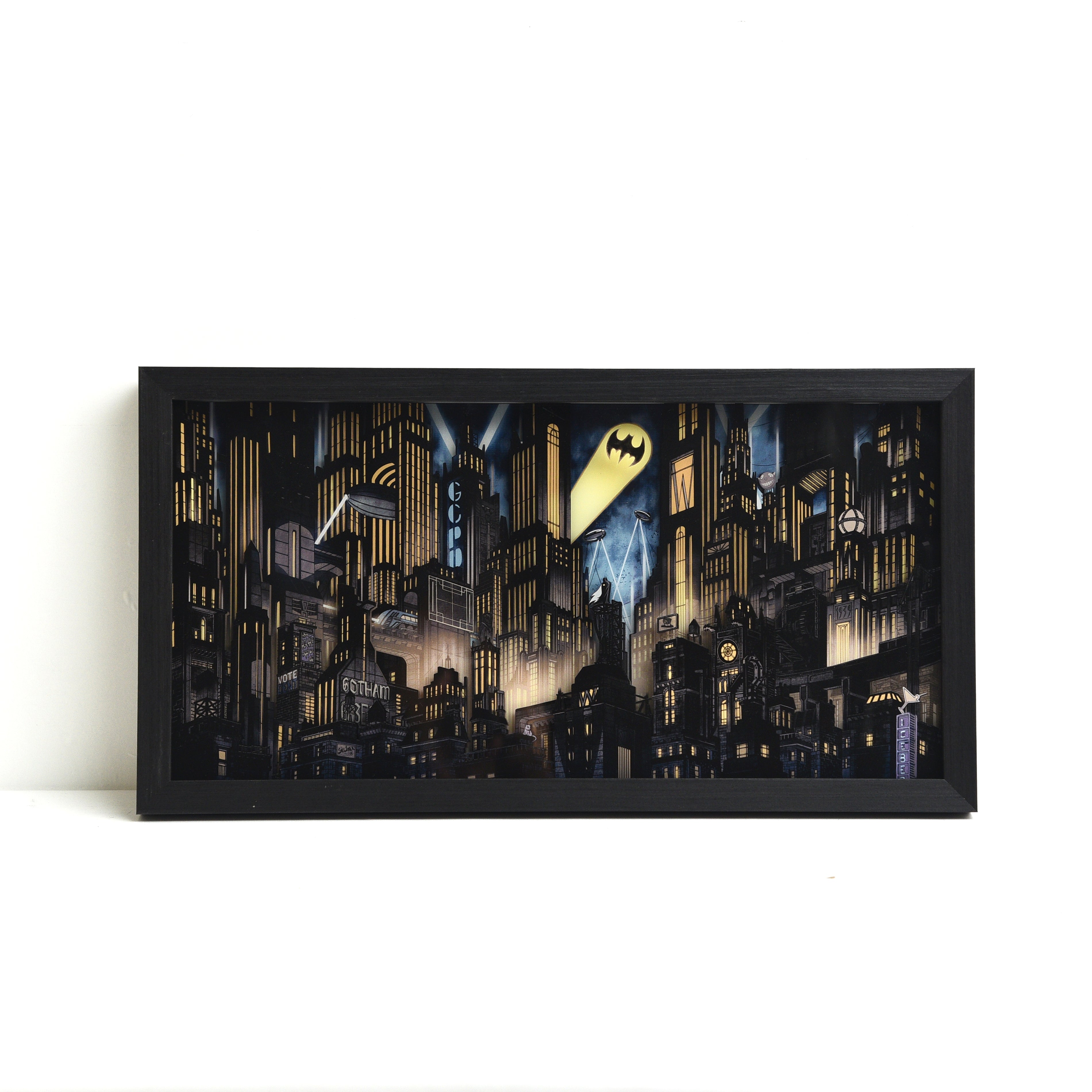 Danny Earls "Gotham City" Framed Acrylic Diorama