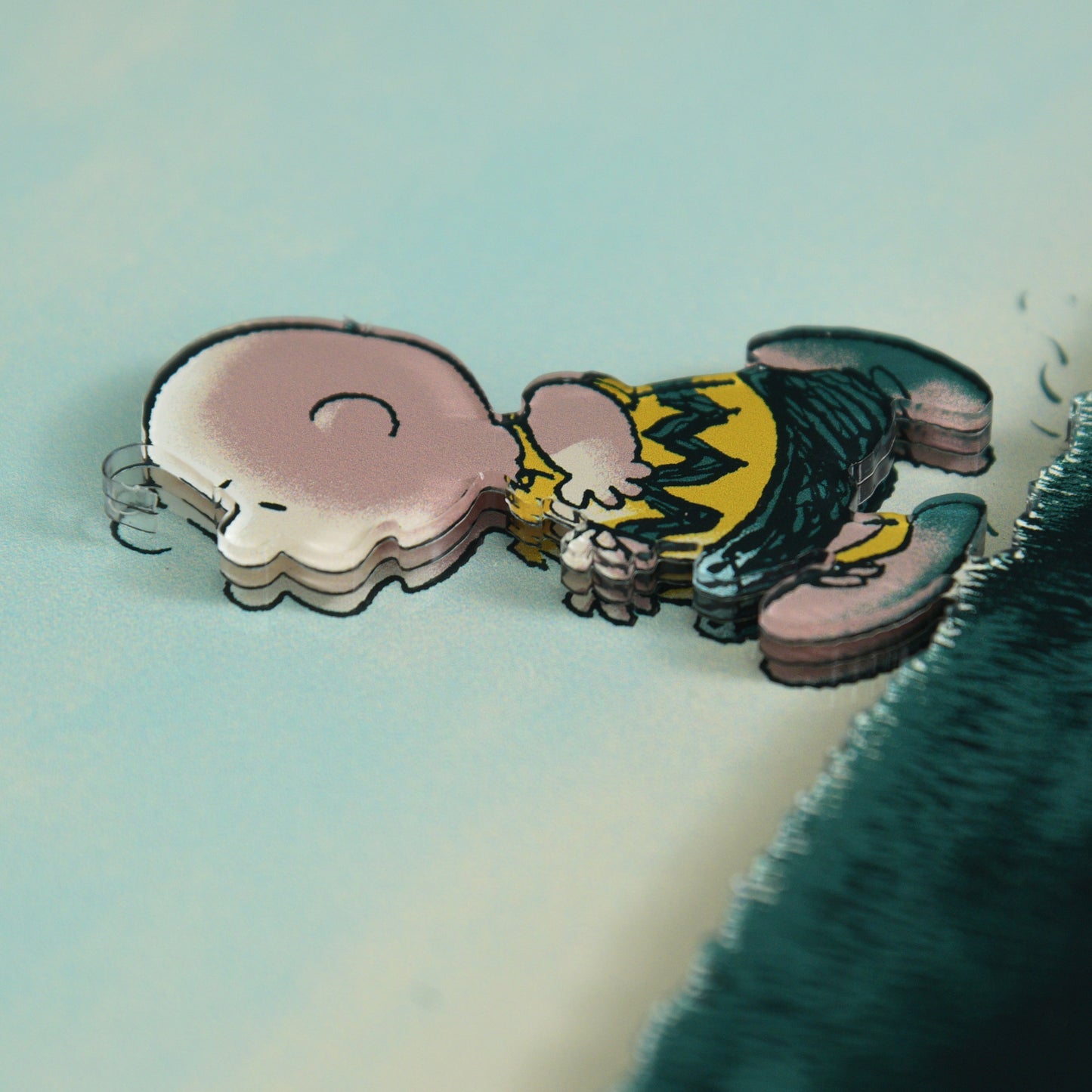 Mark Englert & Charles M. Schulz "One must imagine Charlie Brown happy" Multi-Layer Acrylic