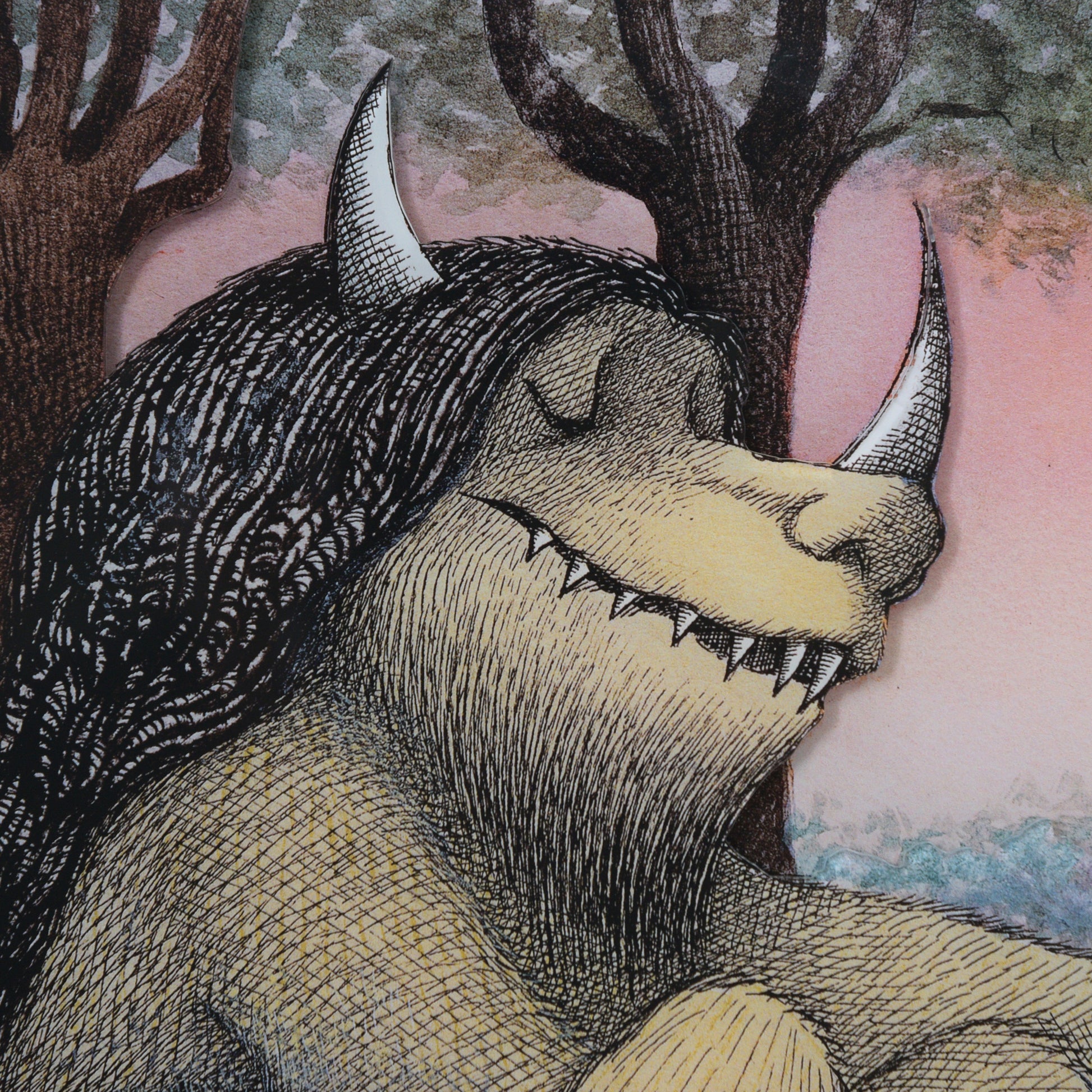 Maurice Sendak "Where the Wild Things Are: Off To Bed" Multi-Layer Acrylic