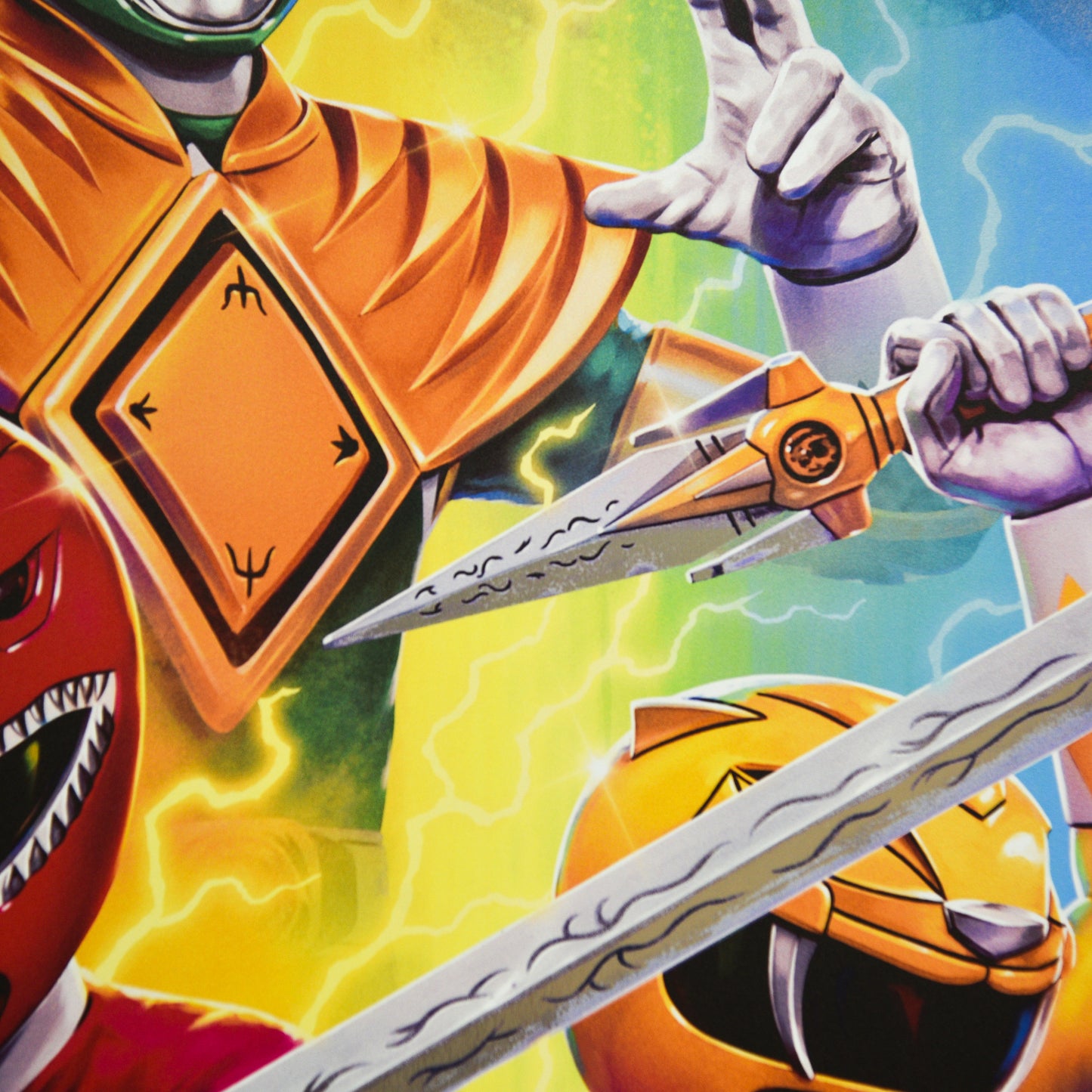 Tom Walker "Mighty Morphin Power Rangers" Aluminum Print