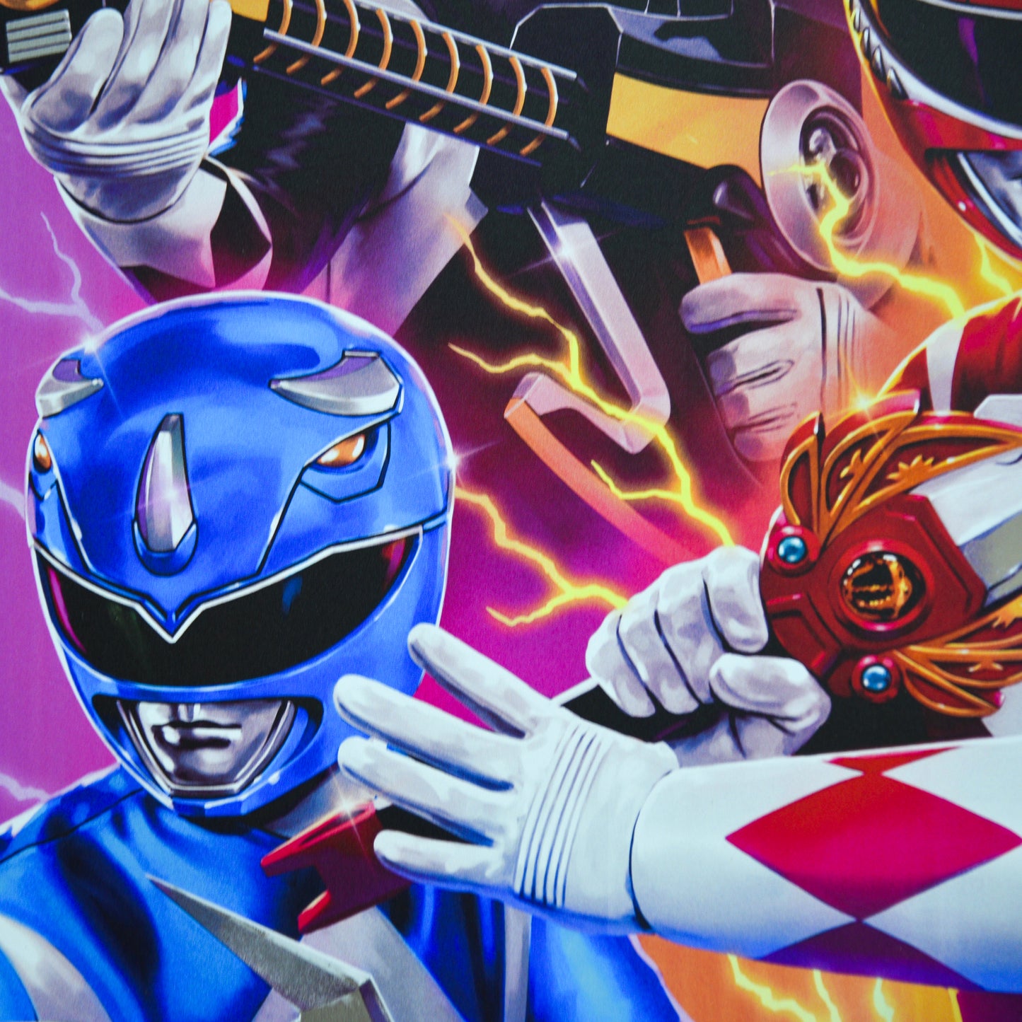 Tom Walker "Mighty Morphin Power Rangers" Aluminum Print