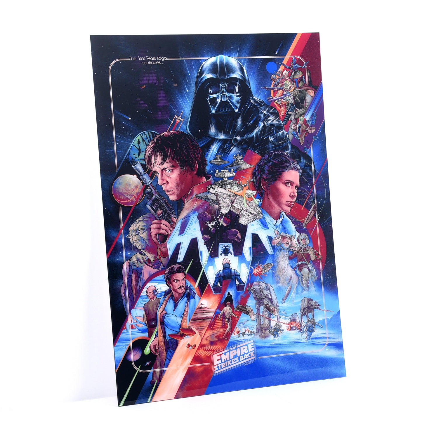 Martin Ansin "The Saga Continues" Multi-Layer Acrylic Panel