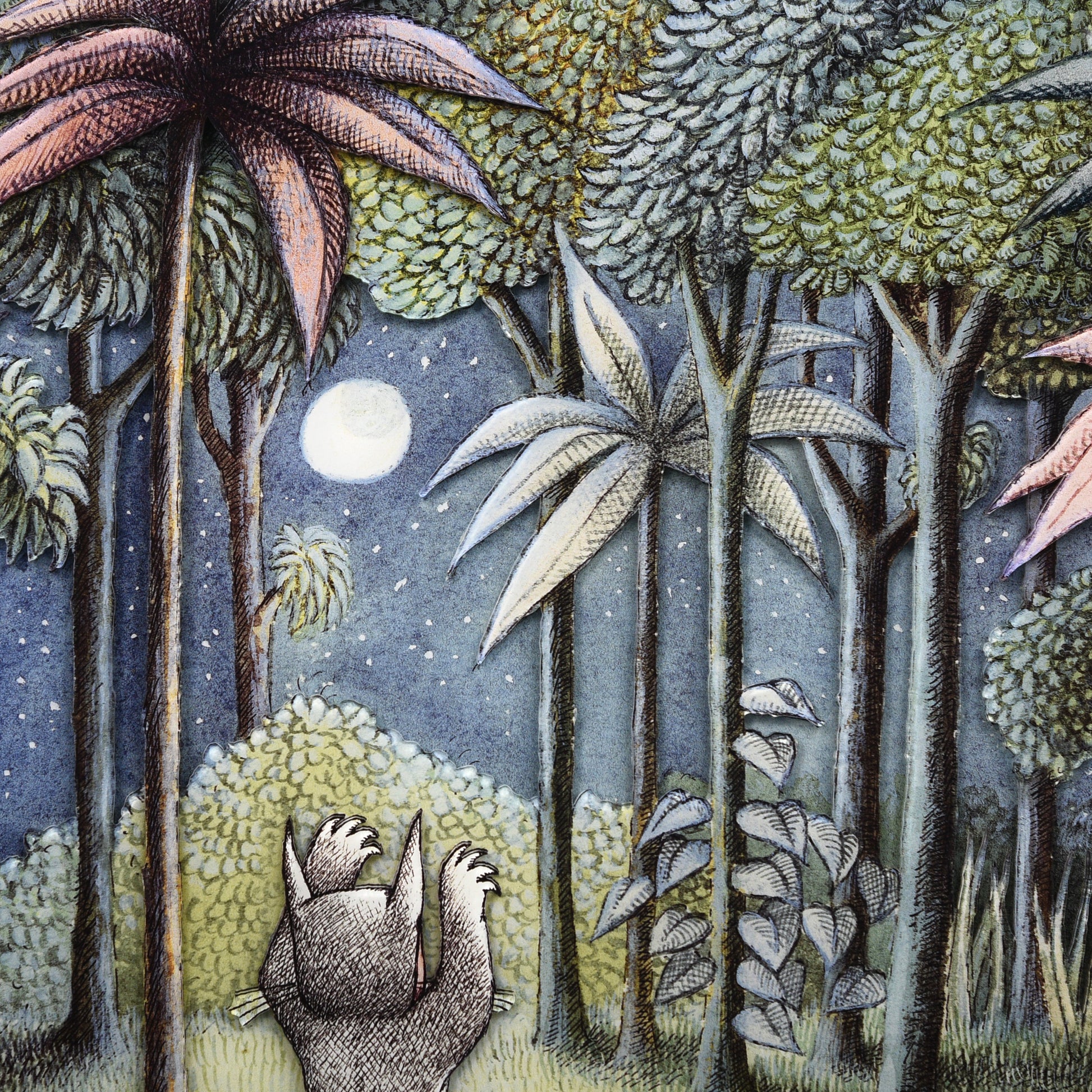 Maurice Sendak "Where the Wild Things Are: Forest Walk" Multi-Layer Acrylic