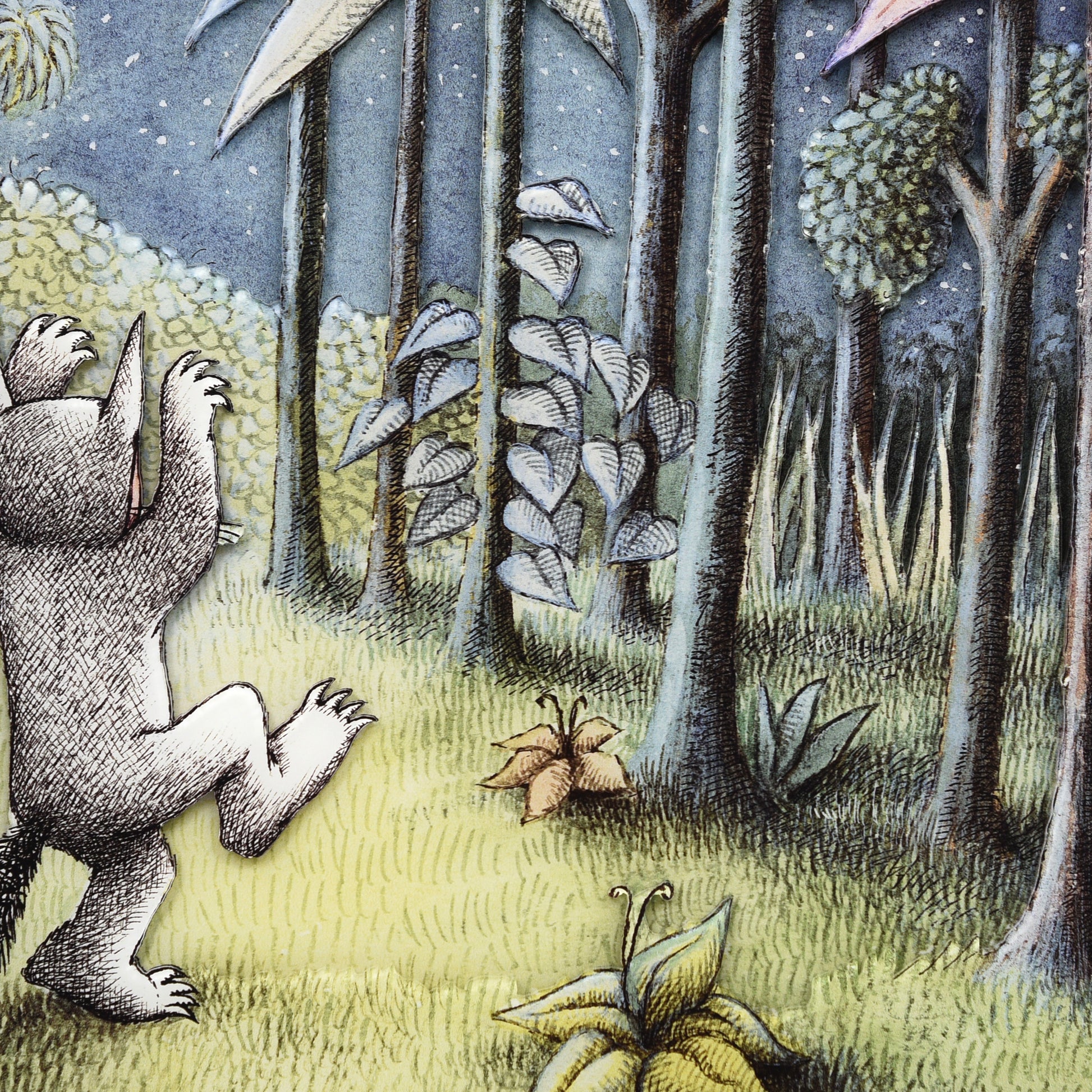 Maurice Sendak "Where the Wild Things Are: Forest Walk" Multi-Layer Acrylic
