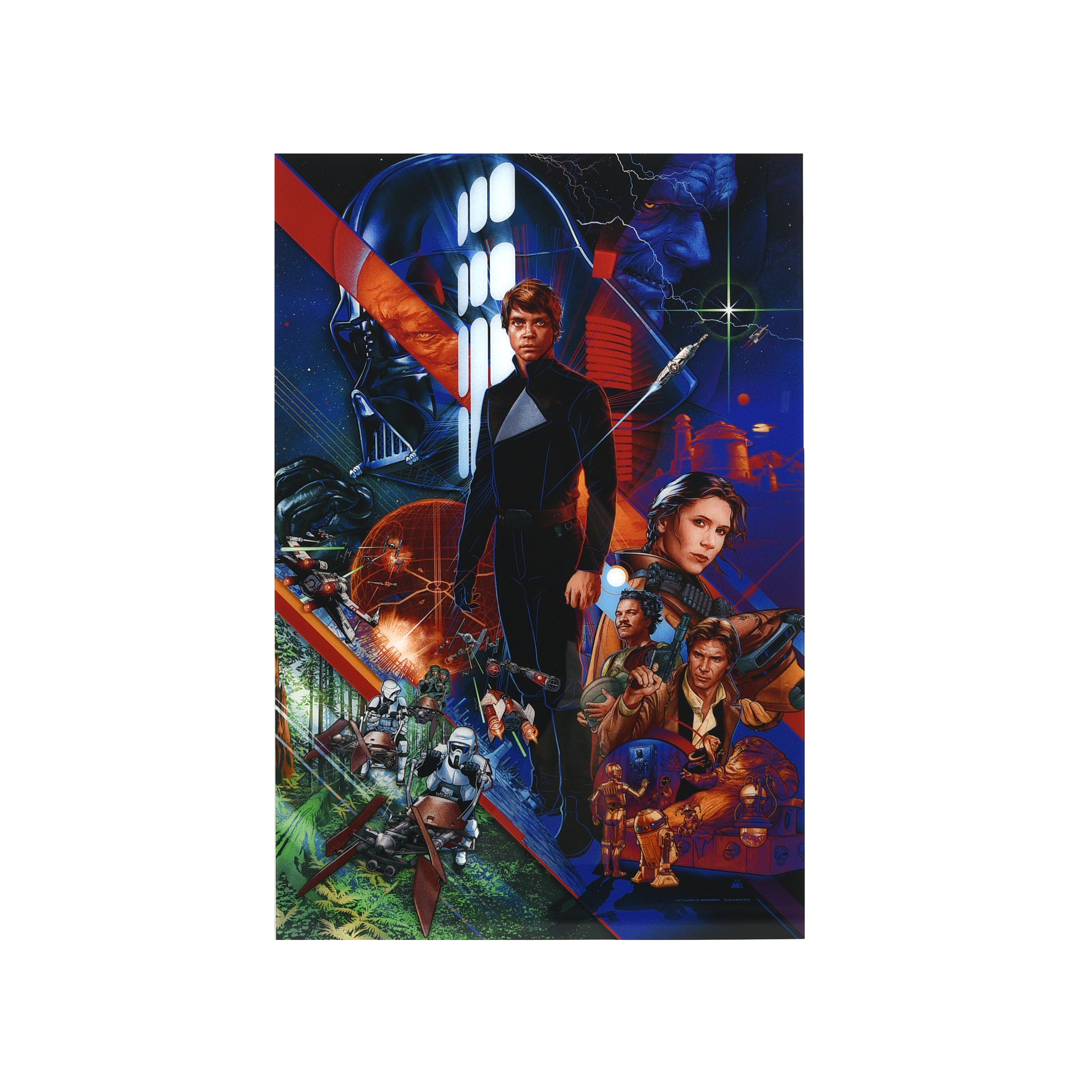 Martin Ansin "Return of the Jedi (The Empire Falls)" Art Print - Multi-Layer Acrylic