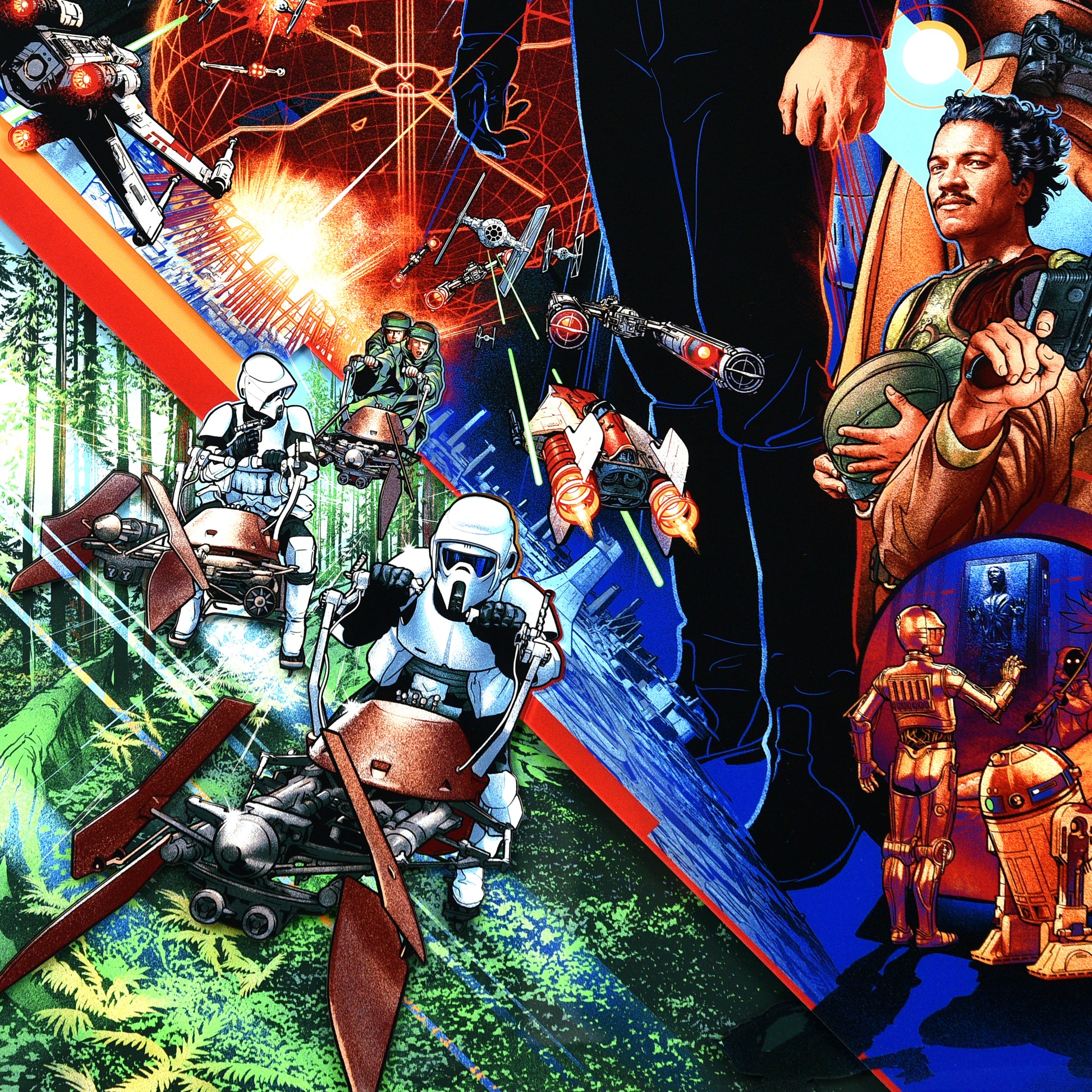 Martin Ansin "Return of the Jedi (The Empire Falls)" Art Print - Multi-Layer Acrylic