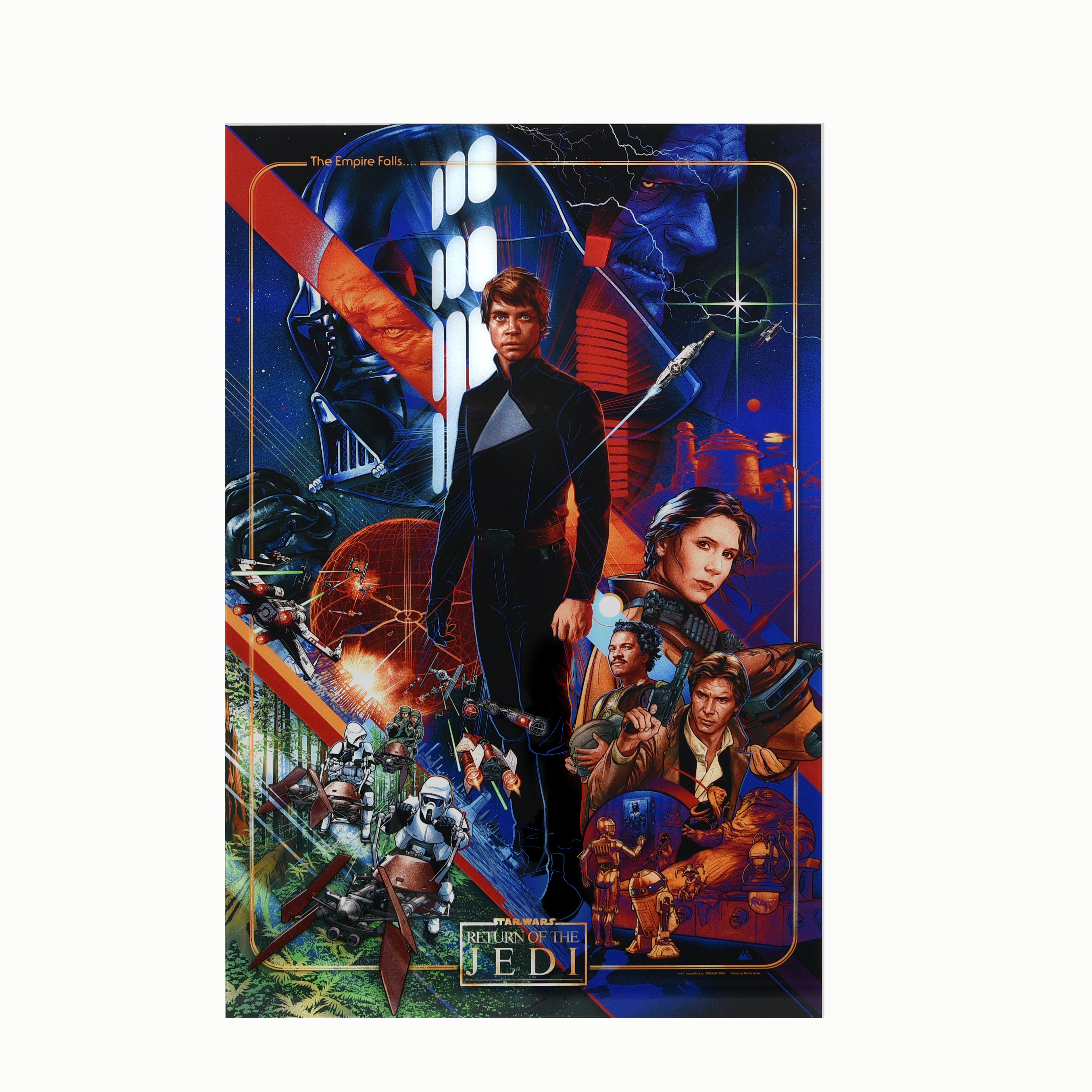 Martin Ansin "Return of the Jedi (The Empire Falls)" Multi-Layer Acrylic