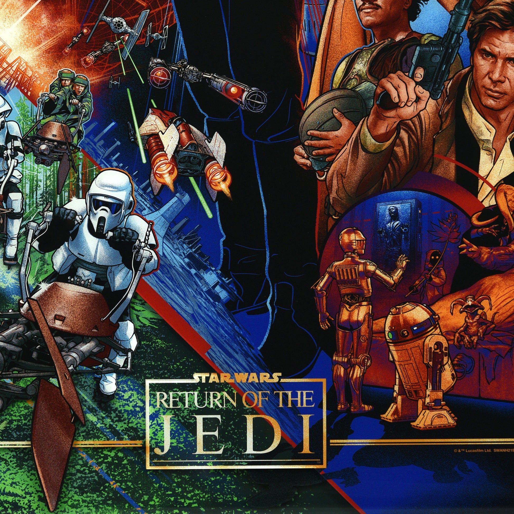 Martin Ansin "Return of the Jedi (The Empire Falls)" Multi-Layer Acrylic