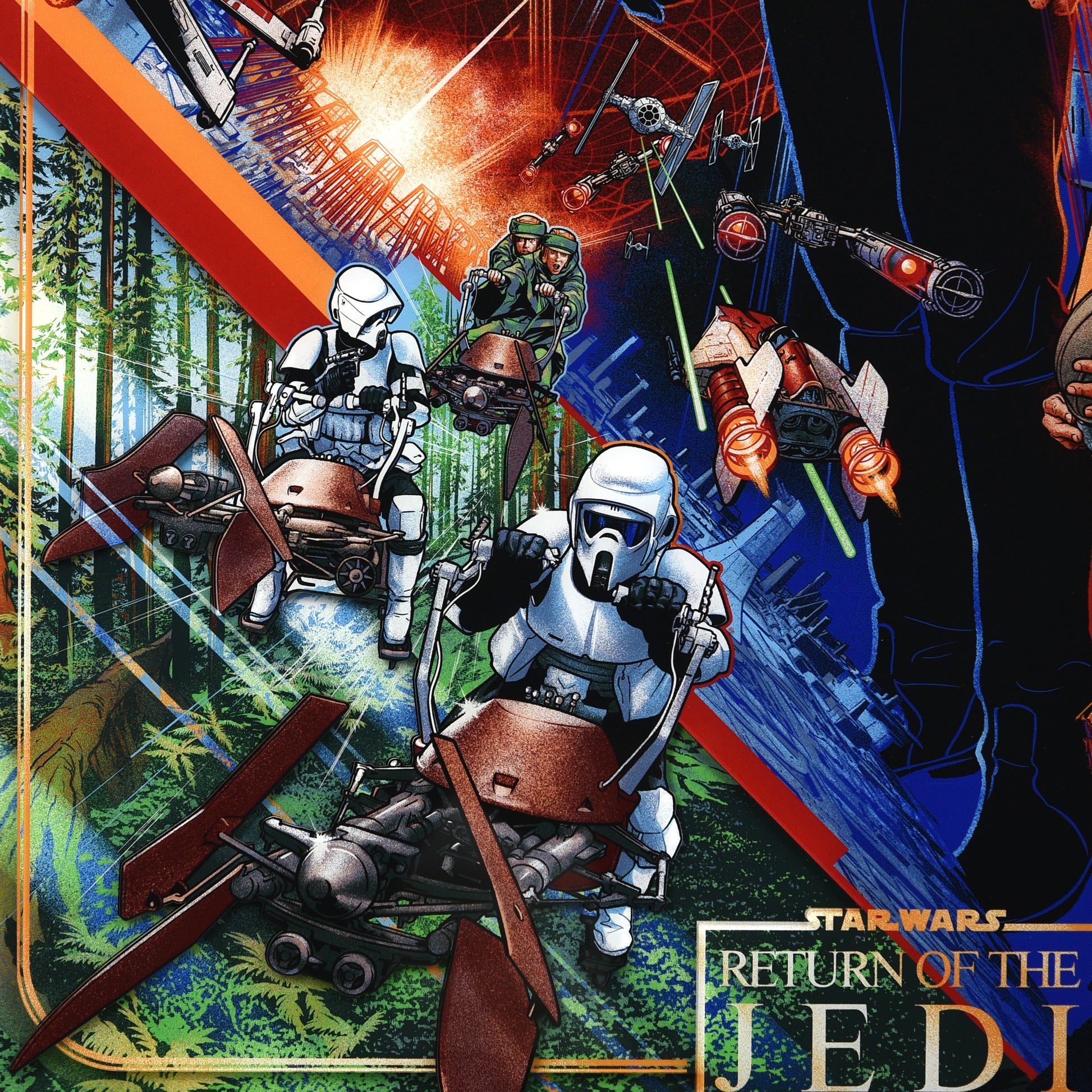 Martin Ansin "Return of the Jedi (The Empire Falls)" Multi-Layer Acrylic