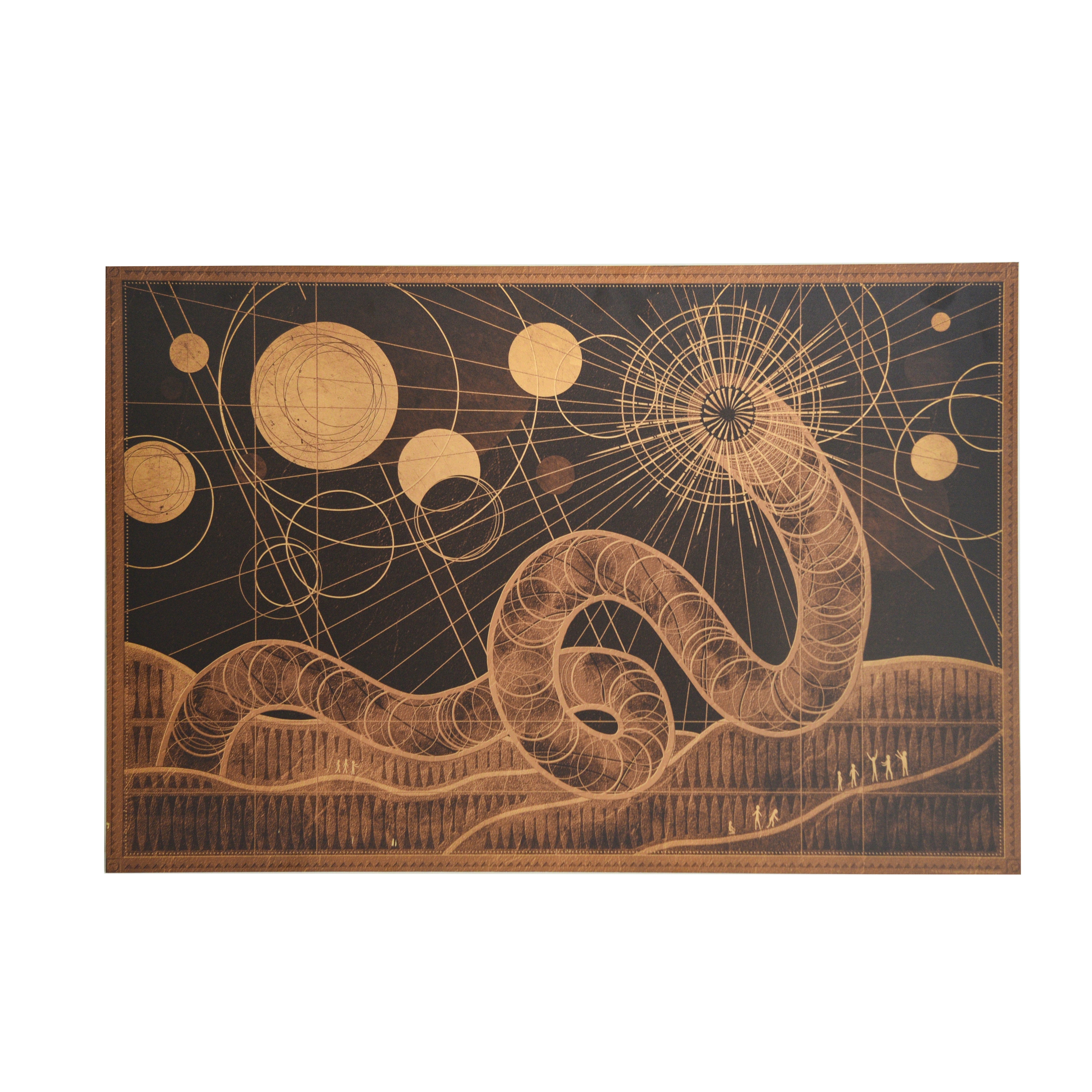 Nuno Sarnadas "Dune: Part I & II" Gold Aluminum Print - SET