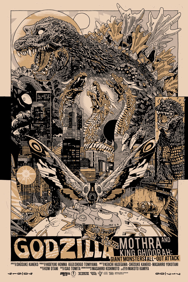 Tyler Stout "GMK: Giant Monsters All-Out Attack" Variant