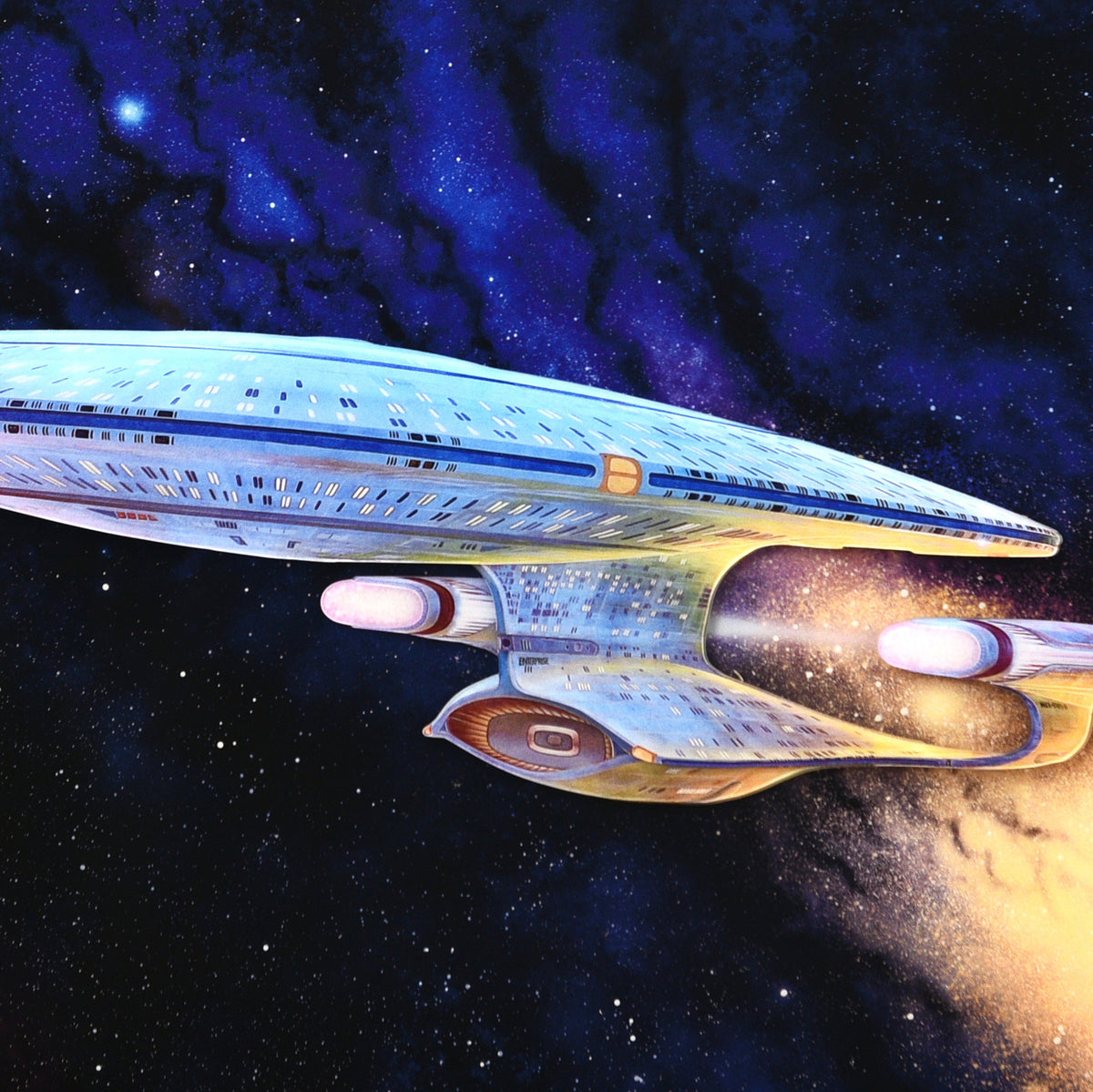 Star Trek: The Next Generation - Ready Room Enterprise D - Multi-Layer Acrylic (36x18)