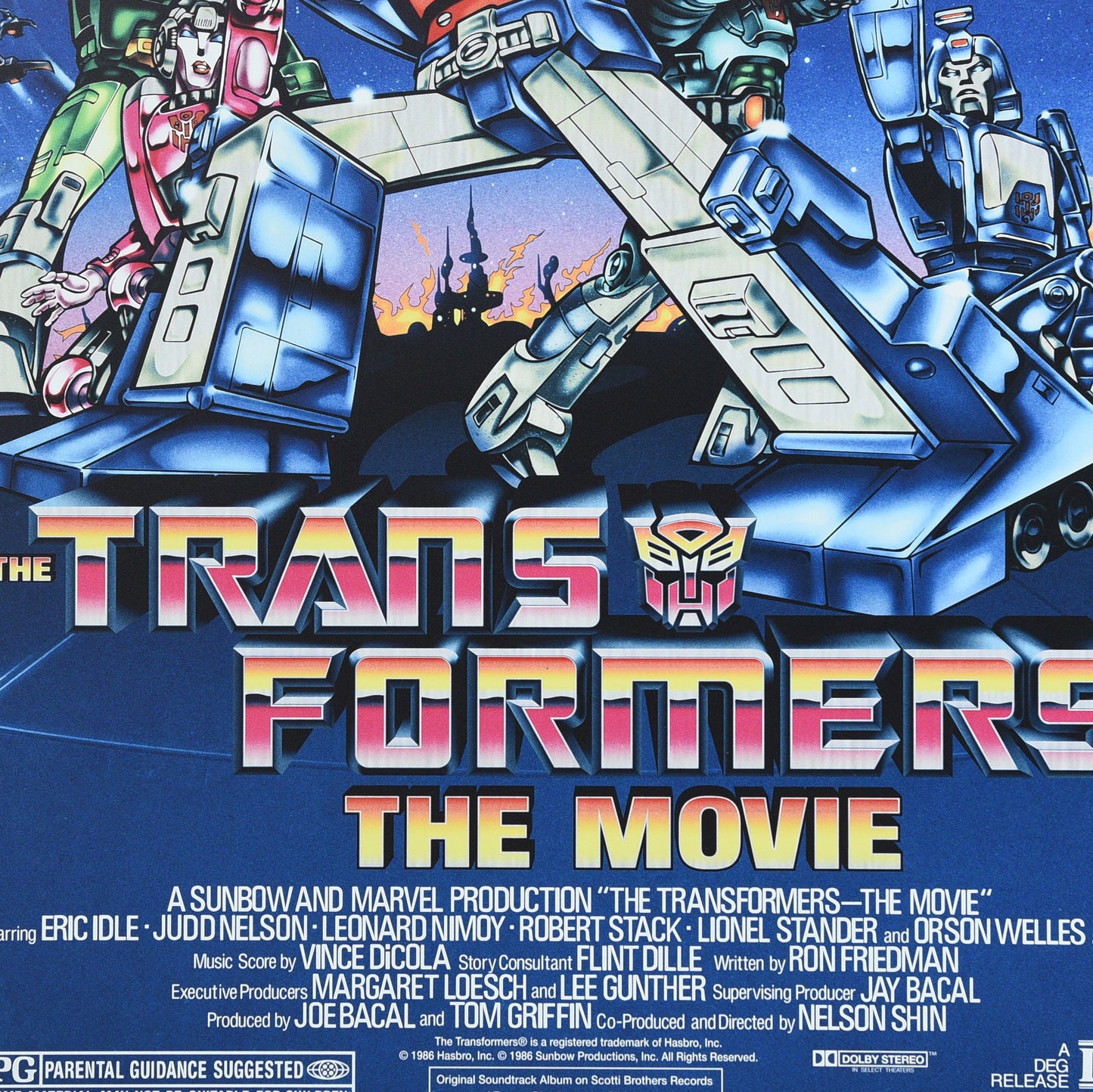 The Transformers: The Movie - Aluminum Print