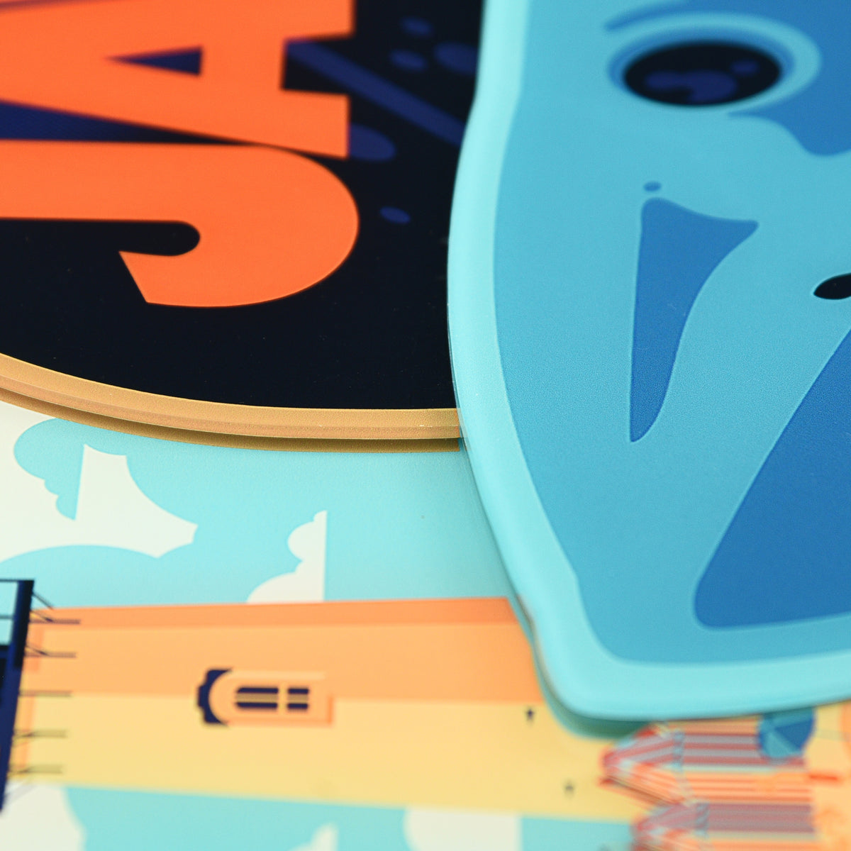 Tom Whalen "JAWS" Multi-Layer Acrylic (24x16)