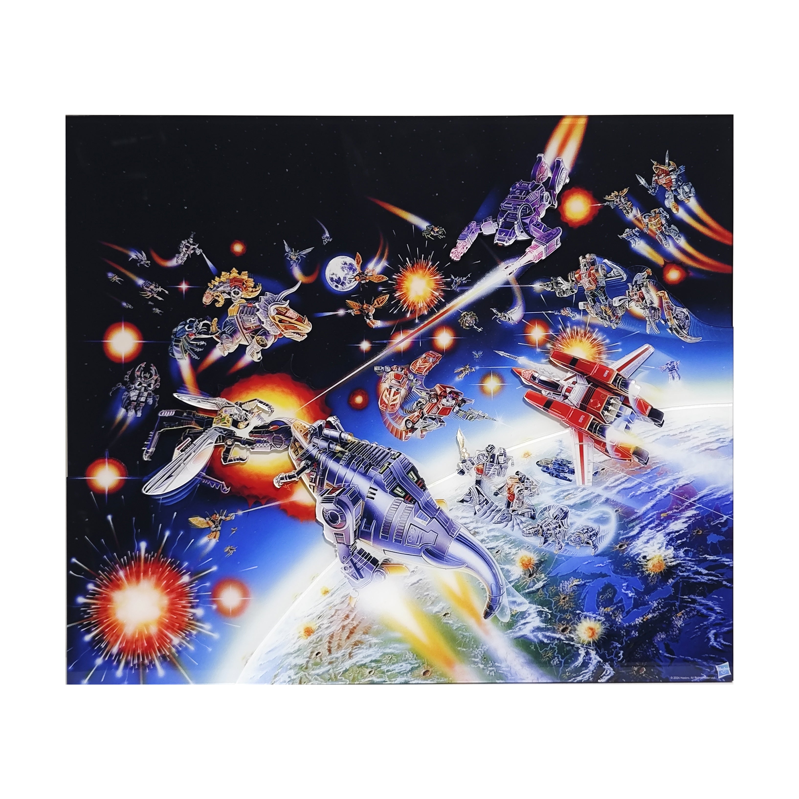 Jeffrey Mangiat "Transformers 40th Anniversary - Version B" Multi-Layer Acrylic