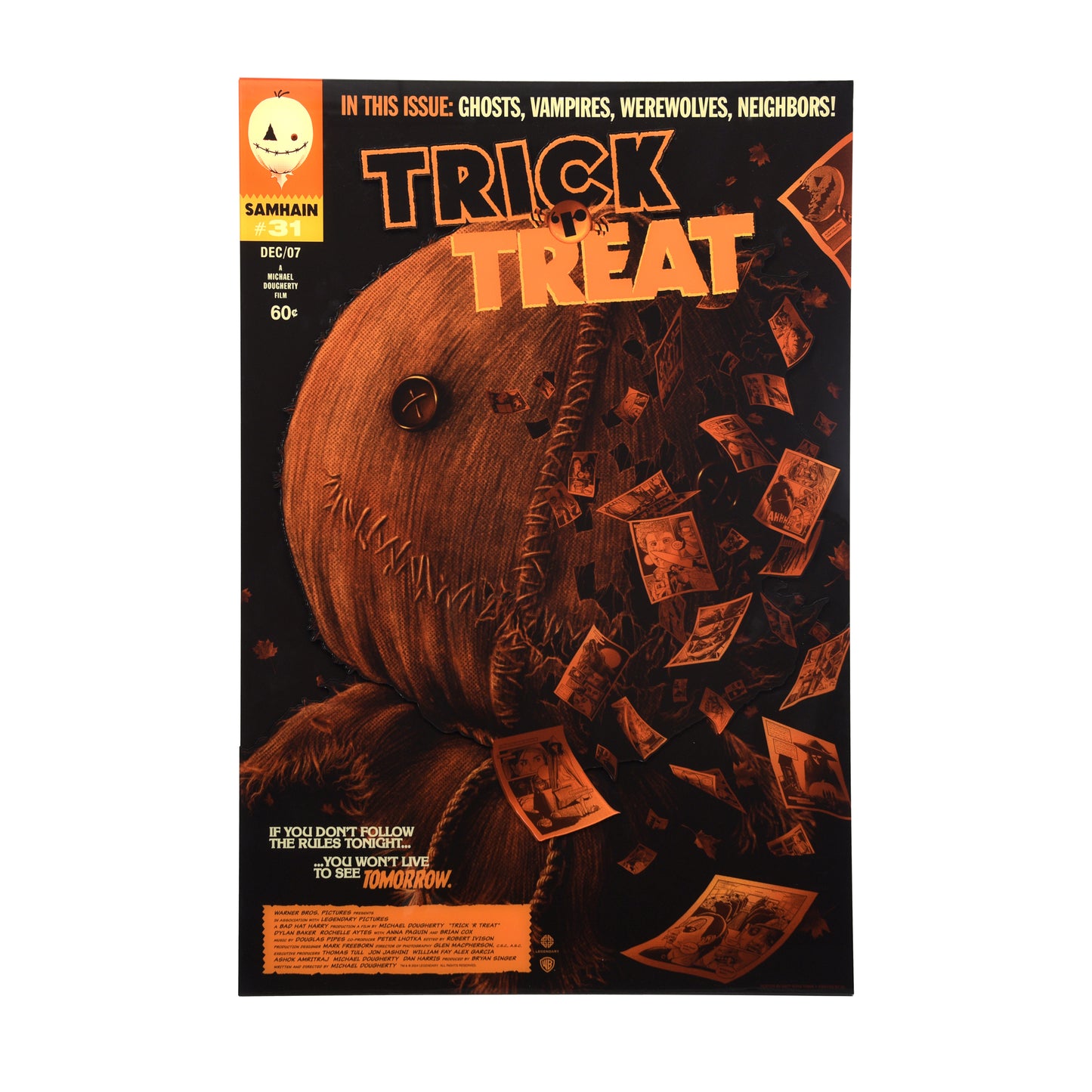 Matt Ryan Tobin "Trick 'r Treat" Multi-Layer Acrylic Panel (Comic Size)