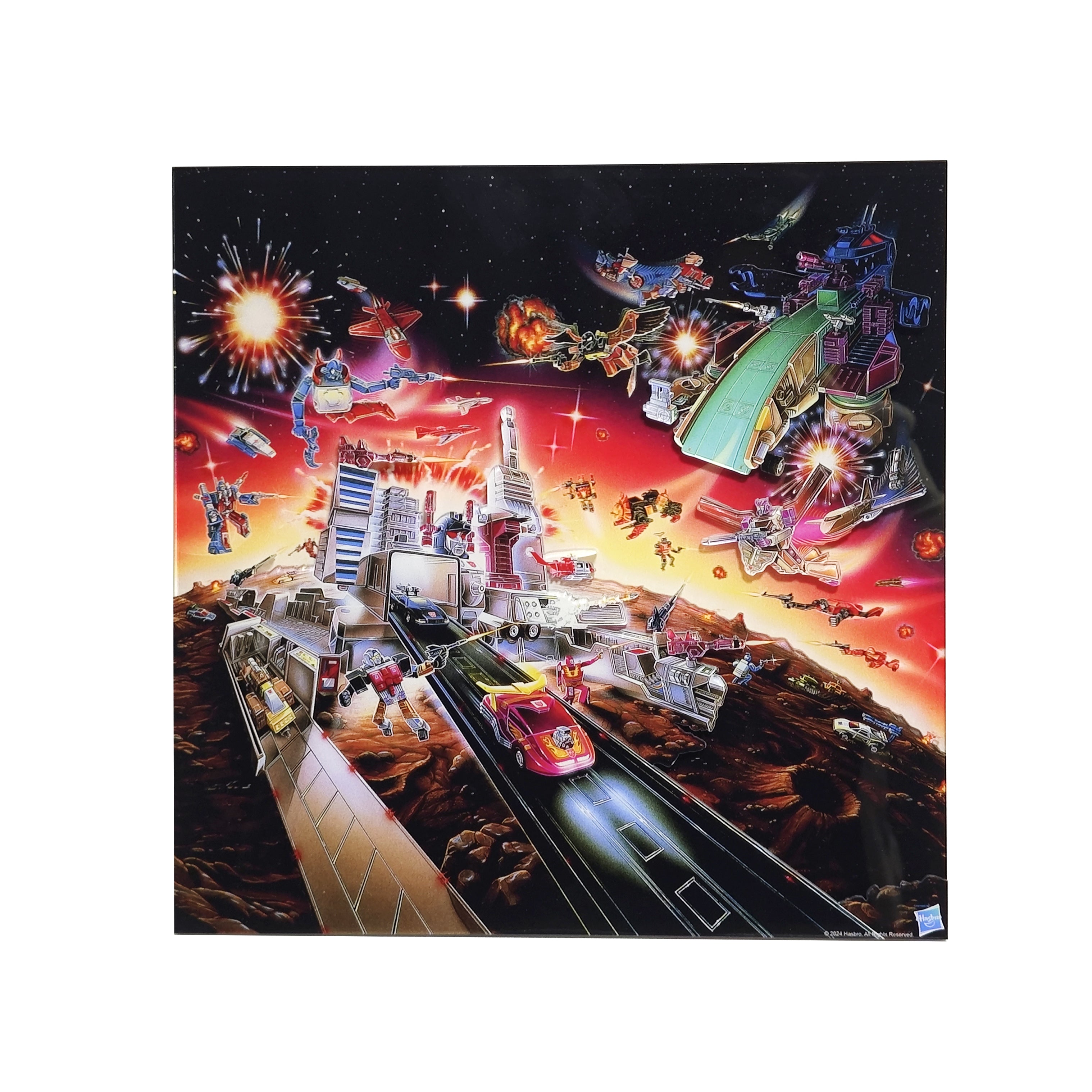 Jeffrey Mangiat "Transformers 40th Anniversary - Version C" Multi-Layer Acrylic