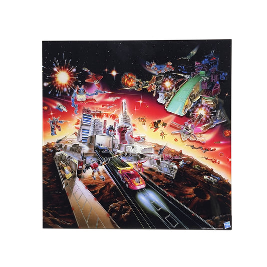 Jeffrey Mangiat "Transformers 40th Anniversary - Version C" Multi-Layer Acrylic