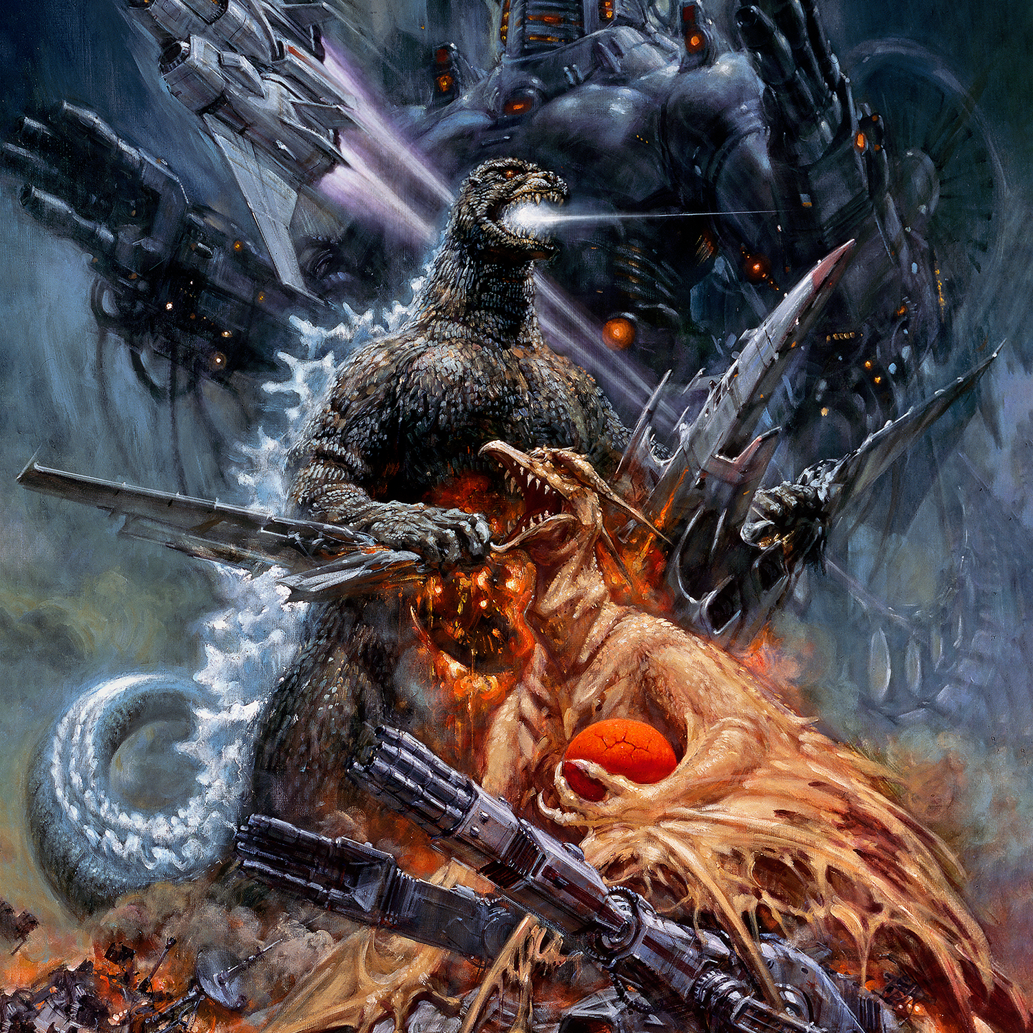 Noriyoshi Ohrai "Godzilla vs. Mechagodzilla II" Art Print Edition