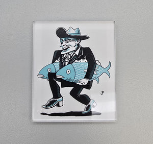 Jim Pollock "Two for the Show" Acrylic Magnet