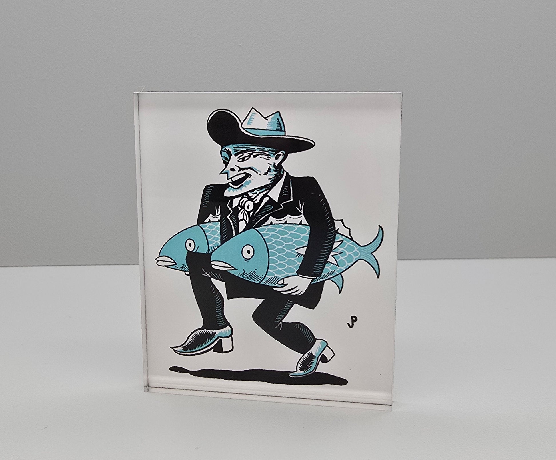 Jim Pollock "Two for the Show" Acrylic Magnet