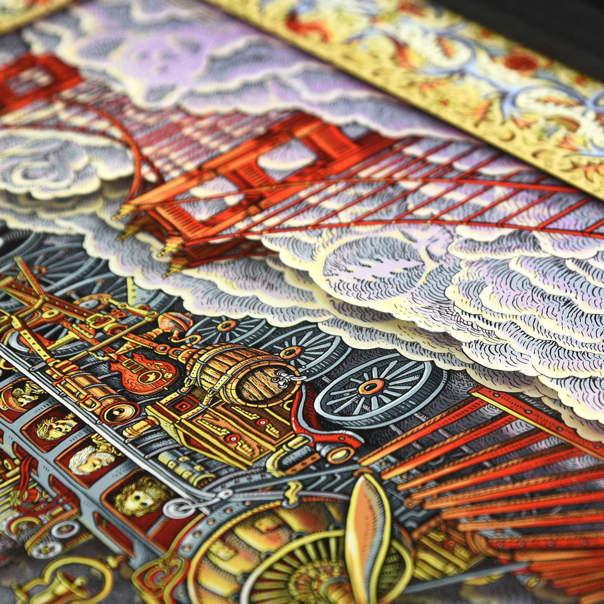 EMEK "Trip of Fools" Framed Acrylic Diorama