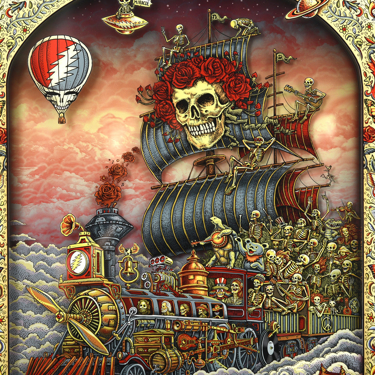 EMEK "Trip of Fools" Framed Acrylic Diorama