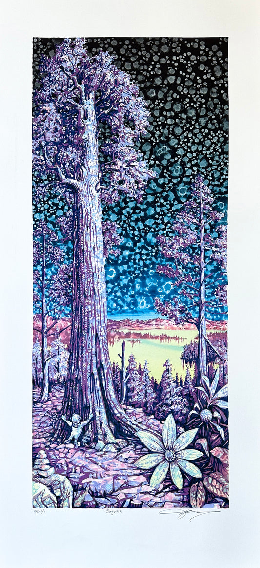 AJ Masthay "Sequoia" Moonlight - Watercolor Variant
