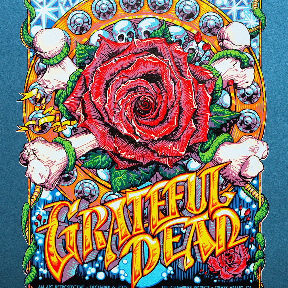 AJ Masthay "60 Years of the Grateful Dead" Lapis Blue Stardreams Variant AE