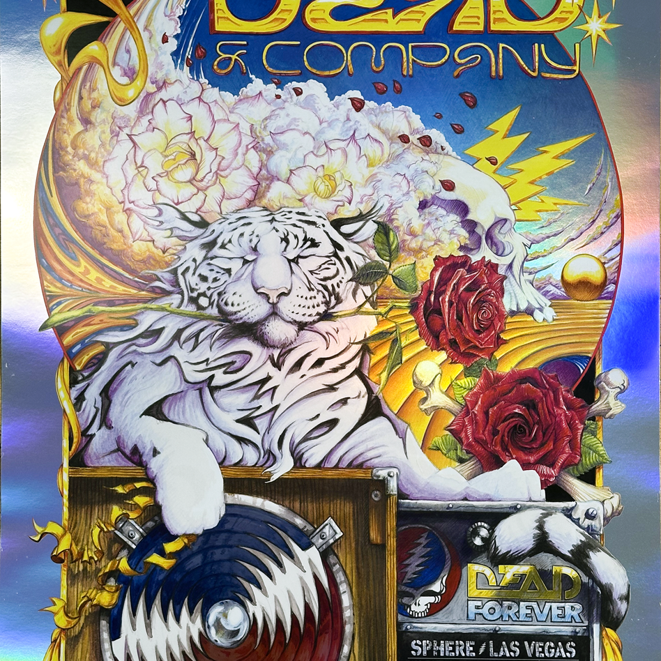 AJ Masthay "Dead & Co. - Sphere Residency 2025" Rainbow Foil Variant