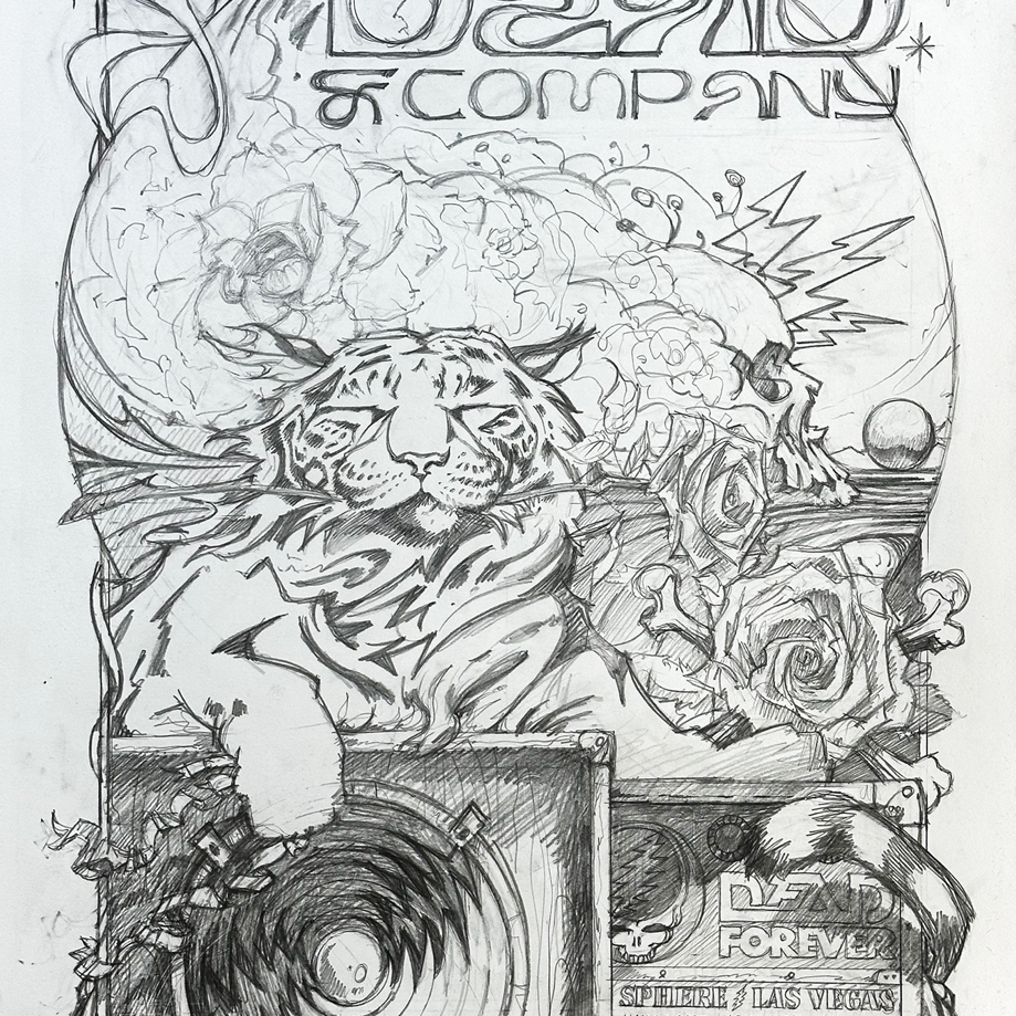 AJ Masthay "Dead & Co. - Sphere Residency 2025" Graphite OG