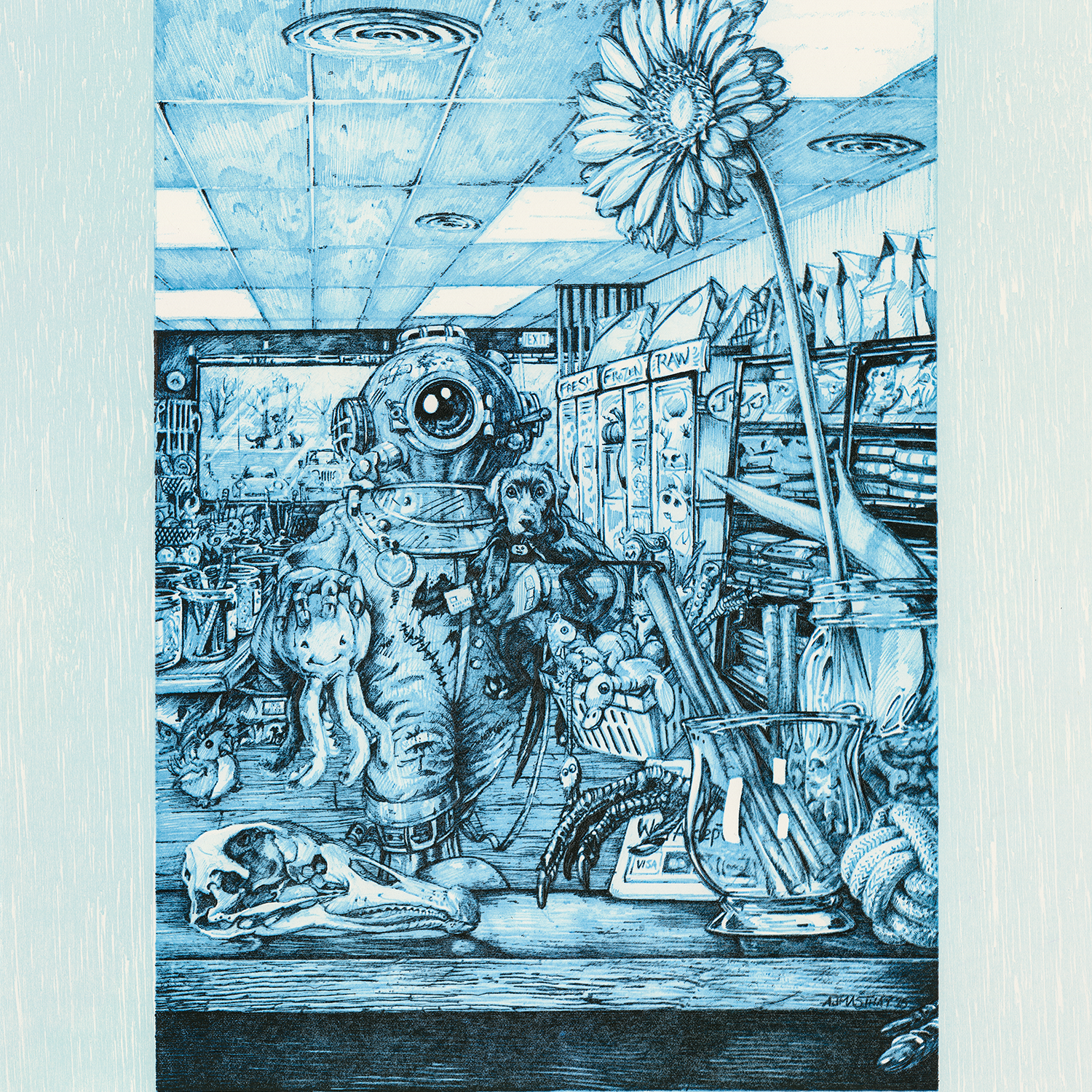 AJ Masthay "Love Takes Work" Blue Variant