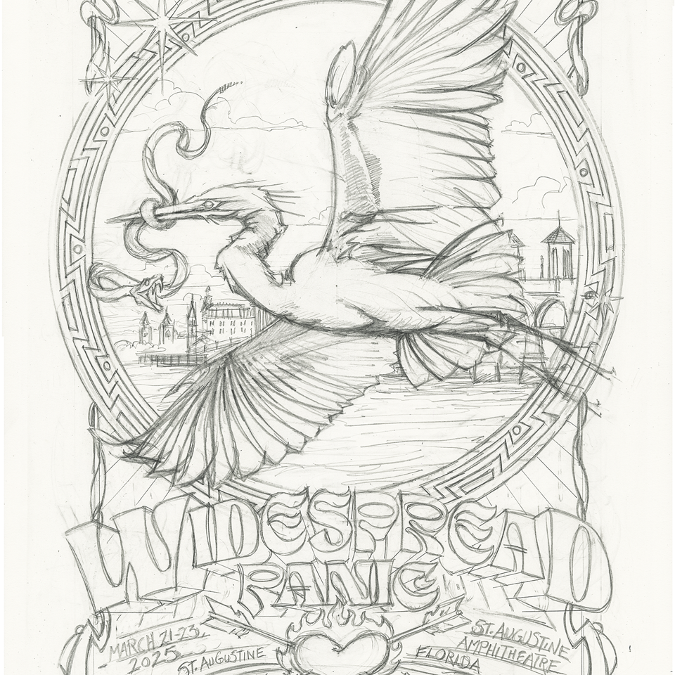 AJ Masthay "Widespread Panic - St. Augustine" OG Graphite